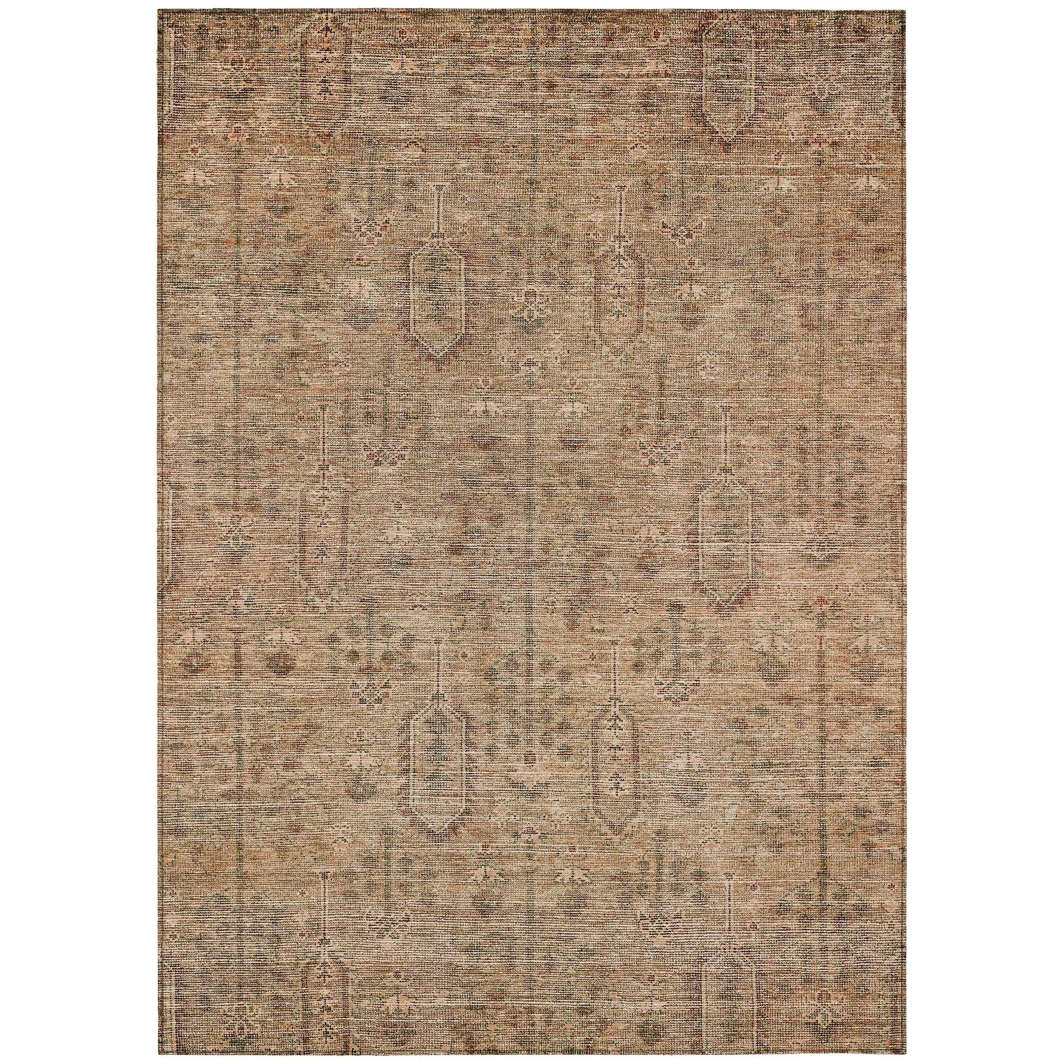 Machine Washable Indoor/ Outdoor Chantille Traditional Distressed Rug
