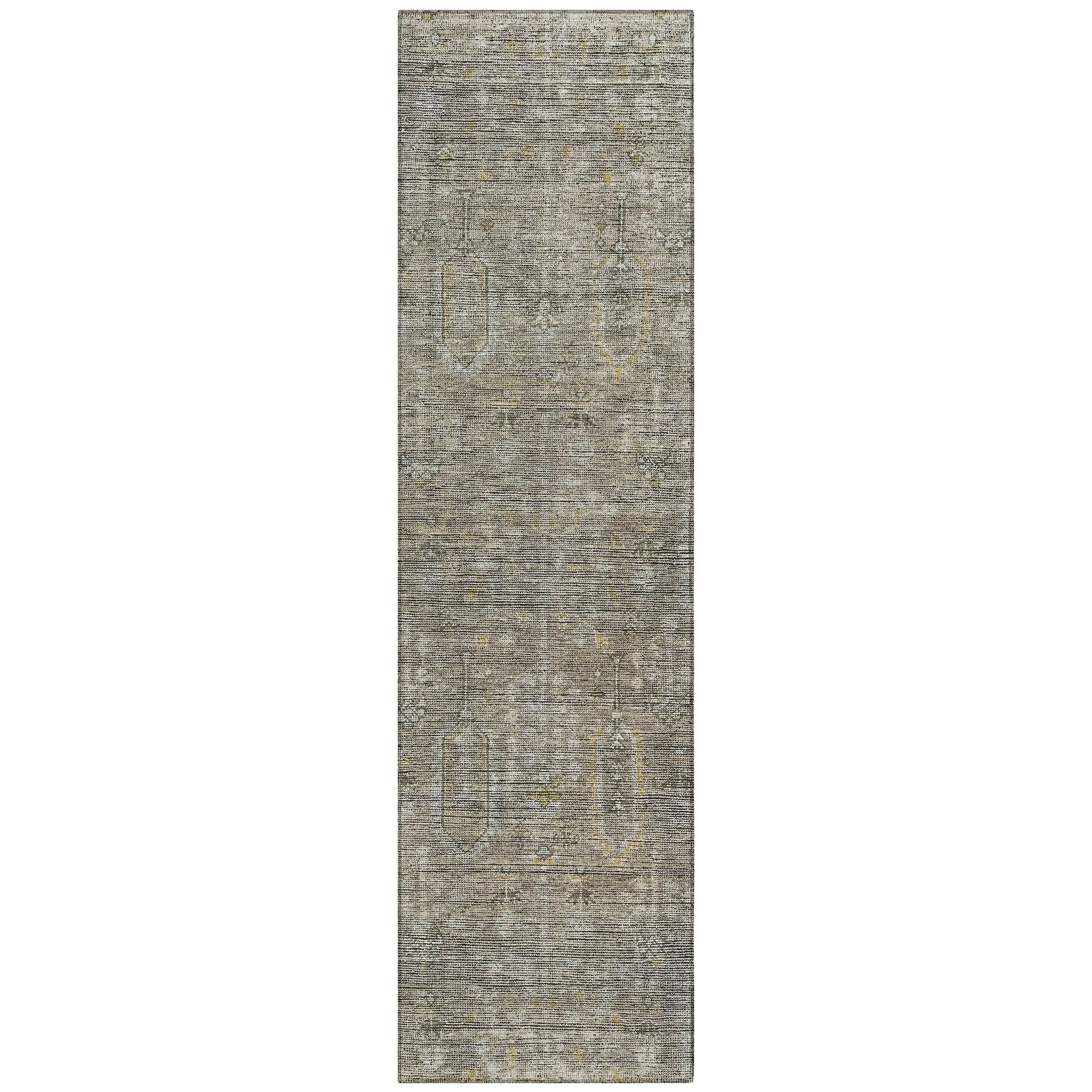 Machine Washable Indoor/ Outdoor Chantille Traditional Distressed Rug
