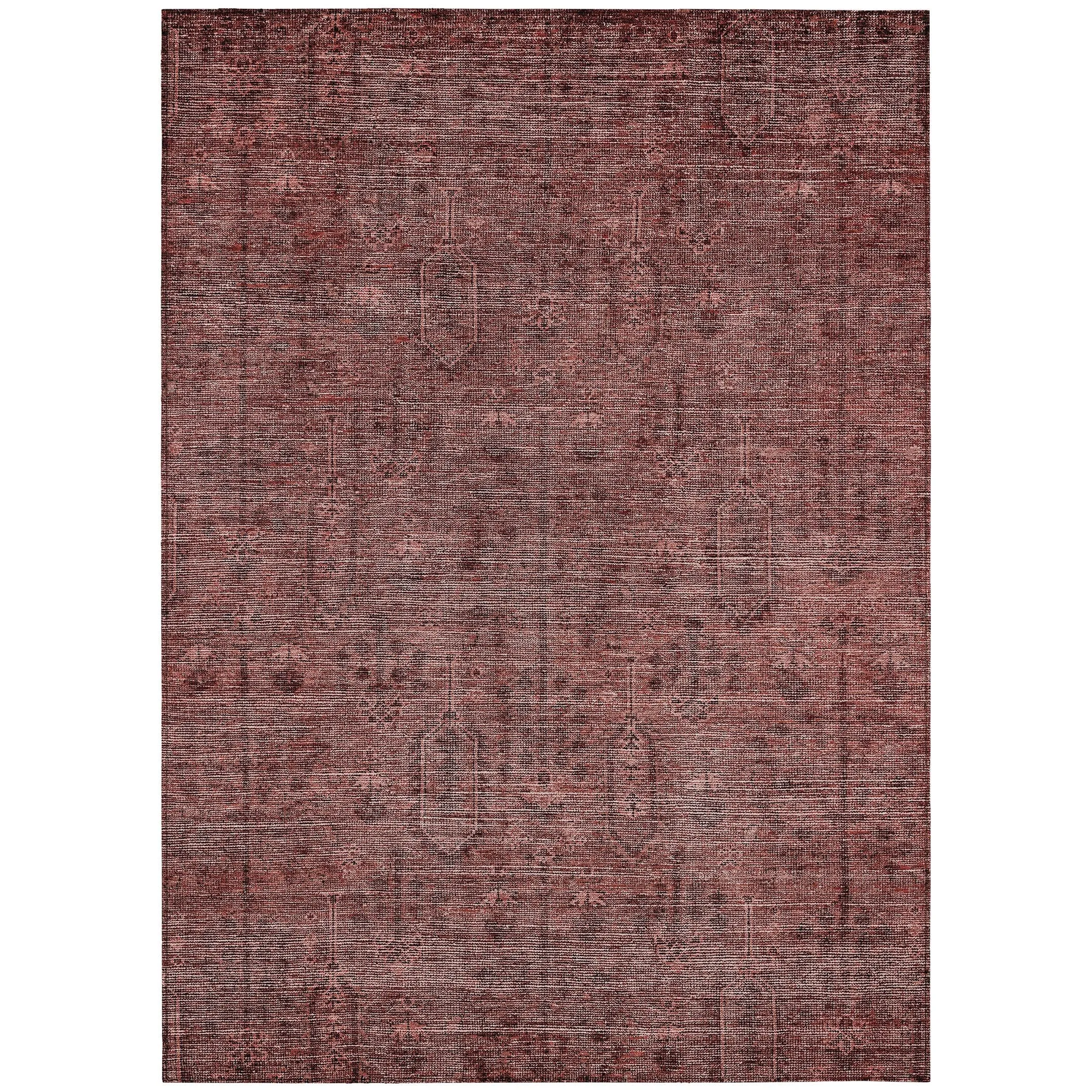 Machine Washable Indoor/ Outdoor Chantille Traditional Distressed Rug