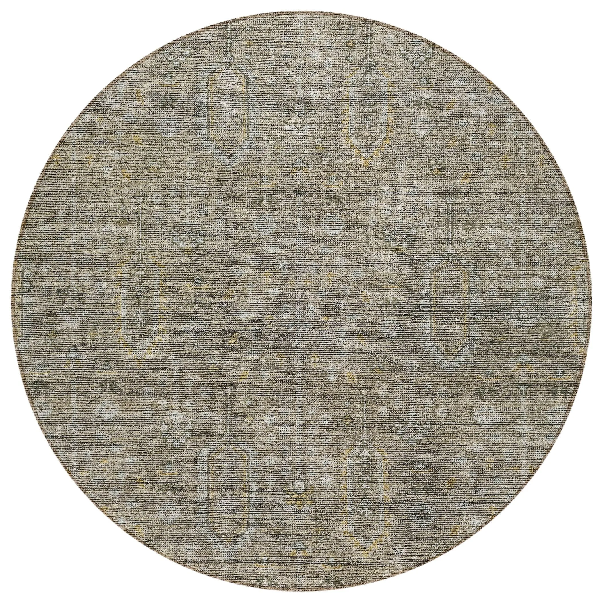 Machine Washable Indoor/ Outdoor Chantille Traditional Distressed Rug