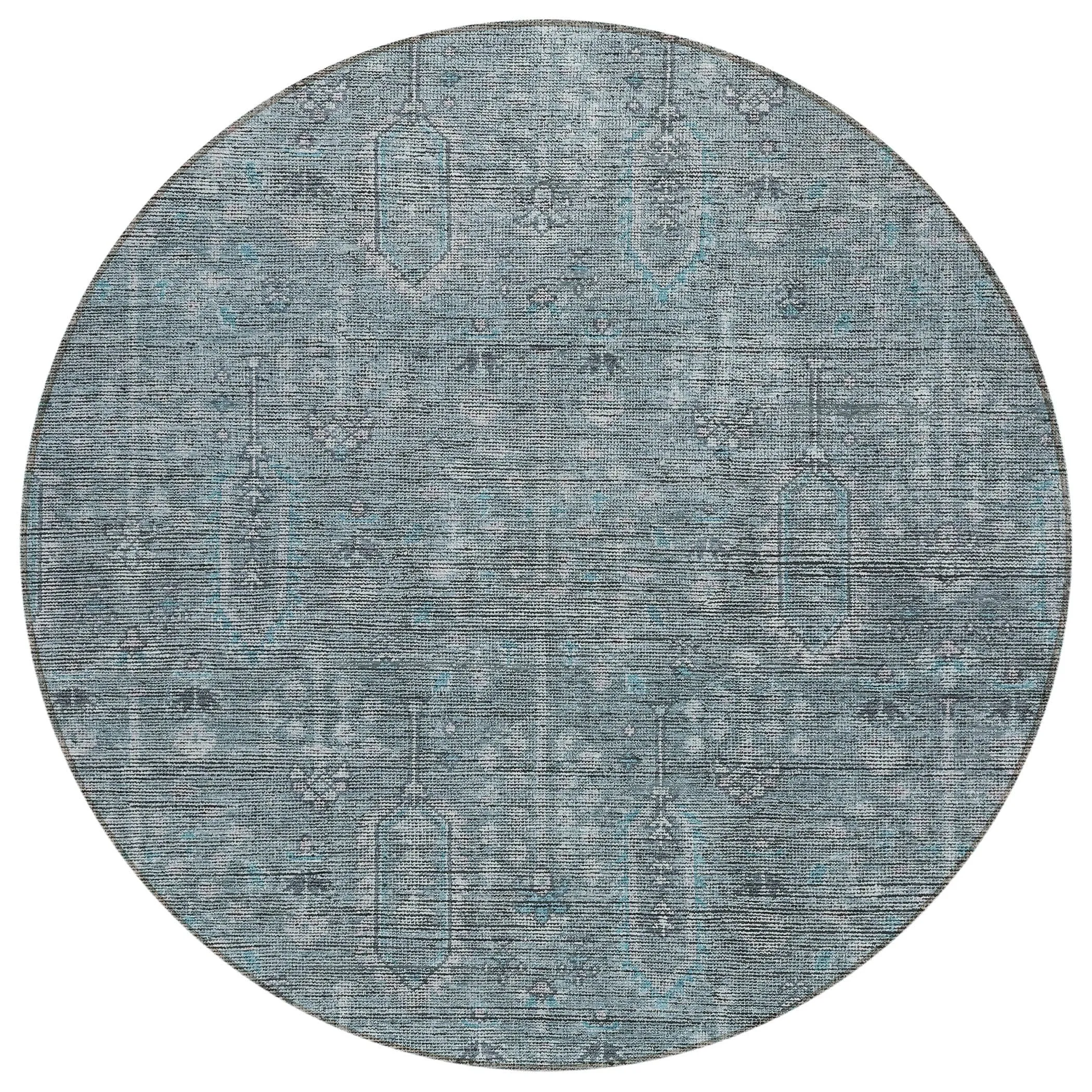 Machine Washable Indoor/ Outdoor Chantille Traditional Distressed Rug