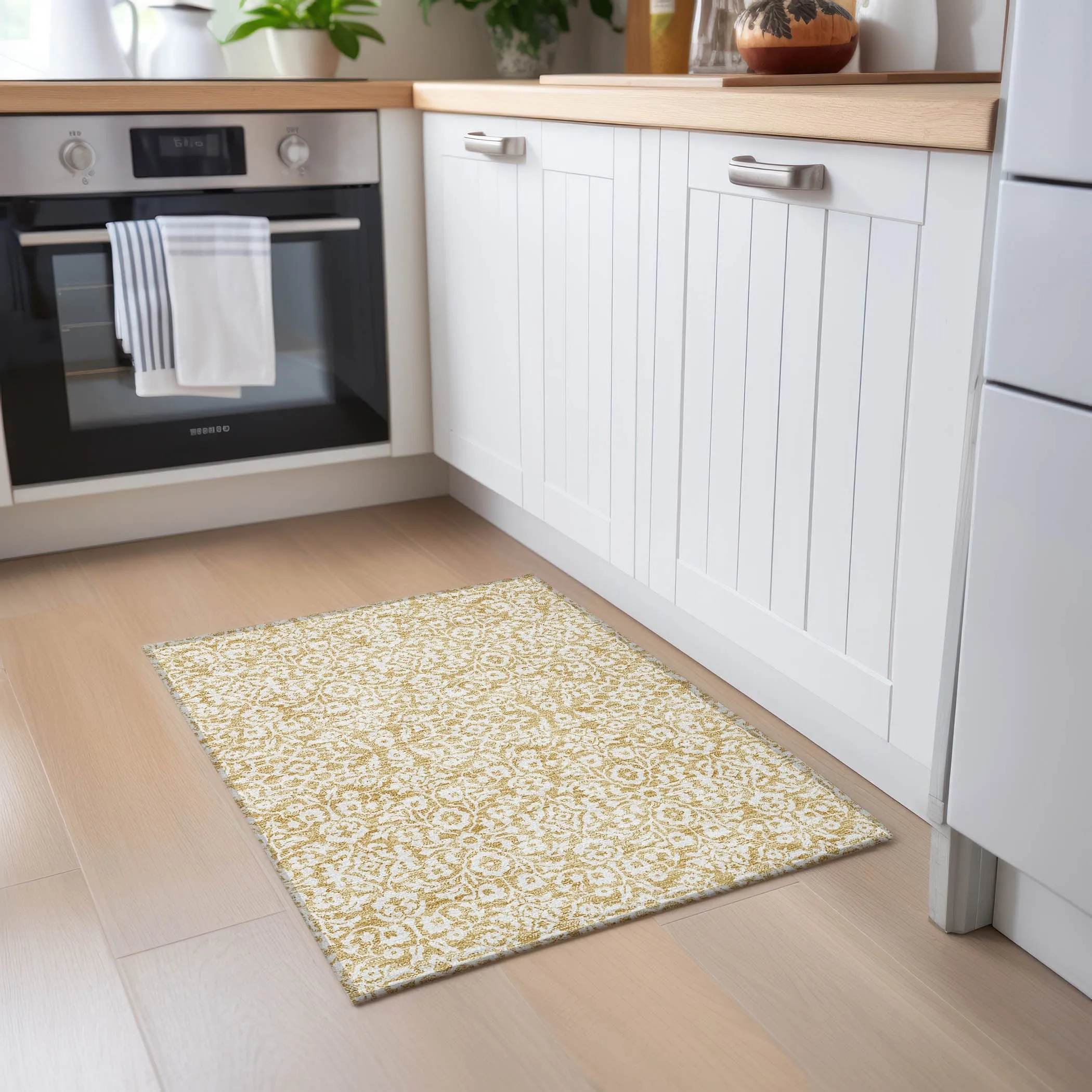 Machine Washable Indoor/ Outdoor Chantille Traditional Farmhouse Rug