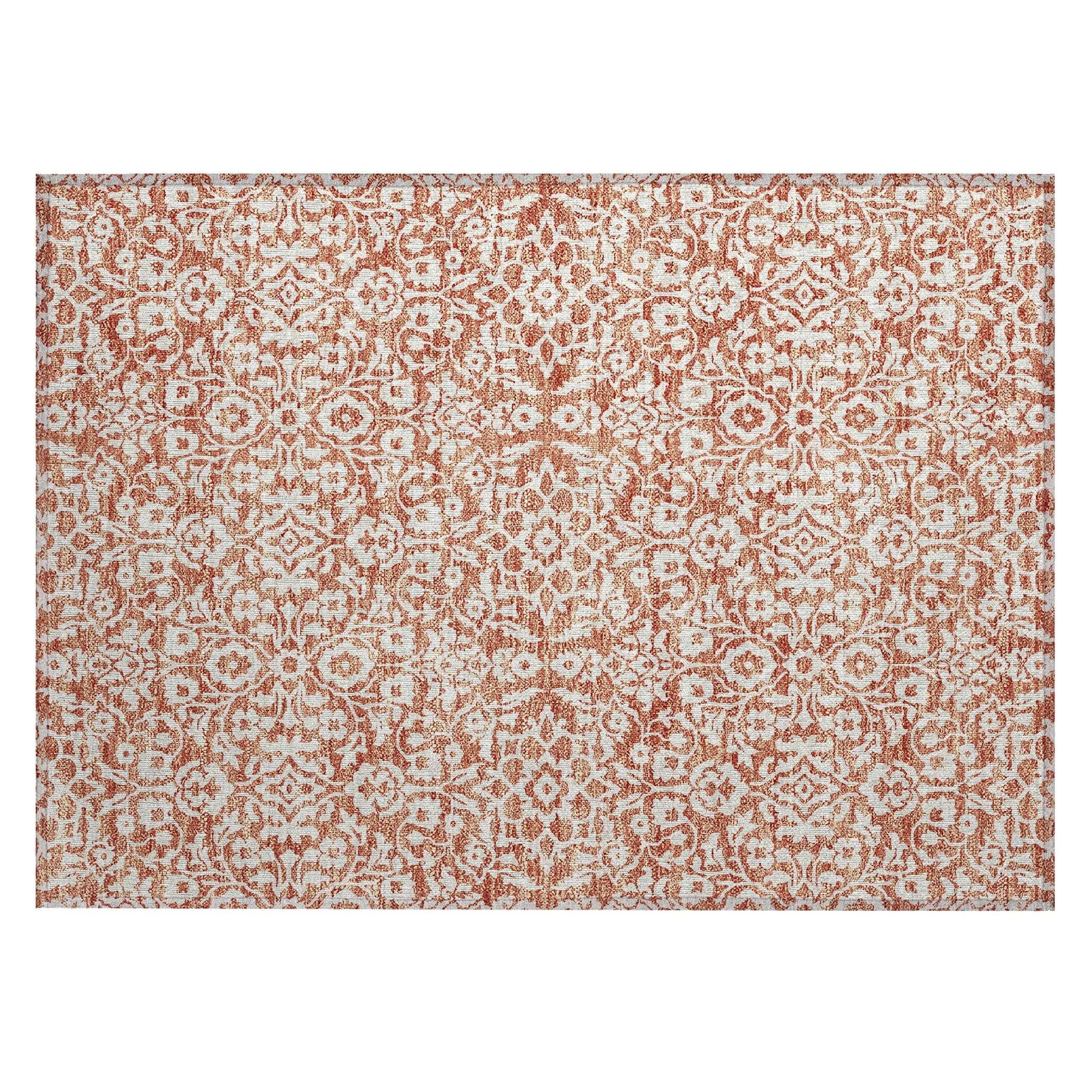 Machine Washable Indoor/ Outdoor Chantille Traditional Farmhouse Rug