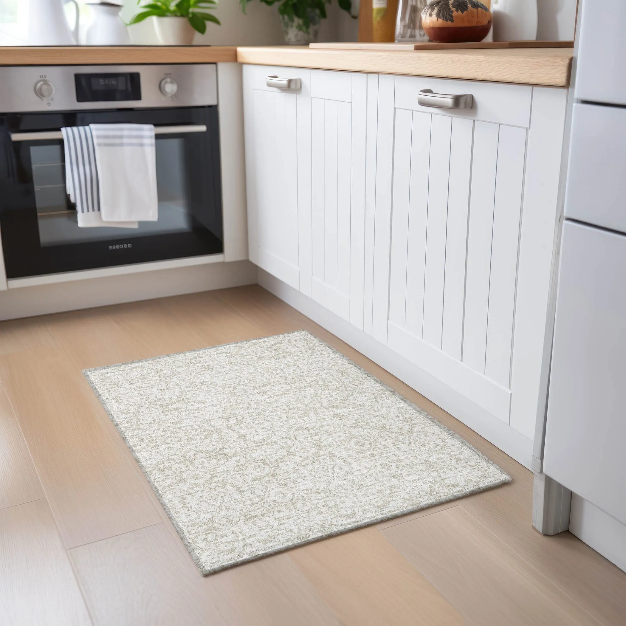 Machine Washable Indoor/ Outdoor Chantille Traditional Farmhouse Rug