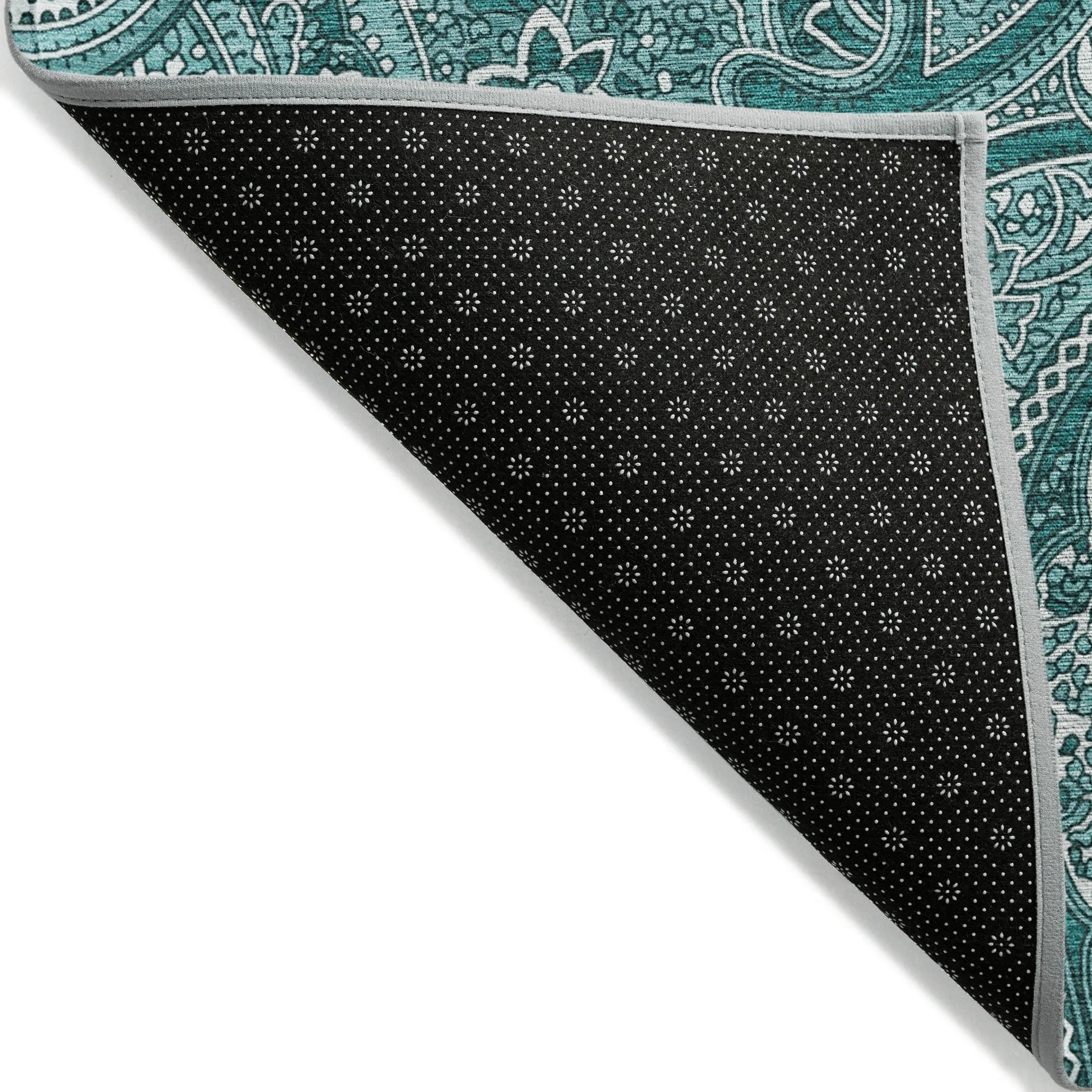 Machine Washable Indoor/ Outdoor Chantille Traditional Paisley Rug