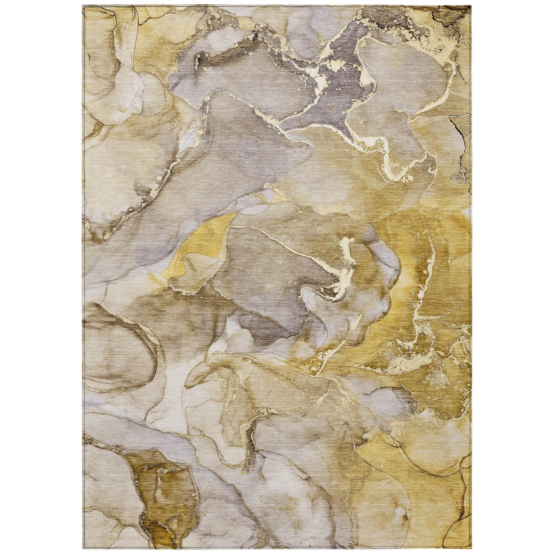 Machine Washable Indoor/ Outdoor Chantille Watercolor Rug