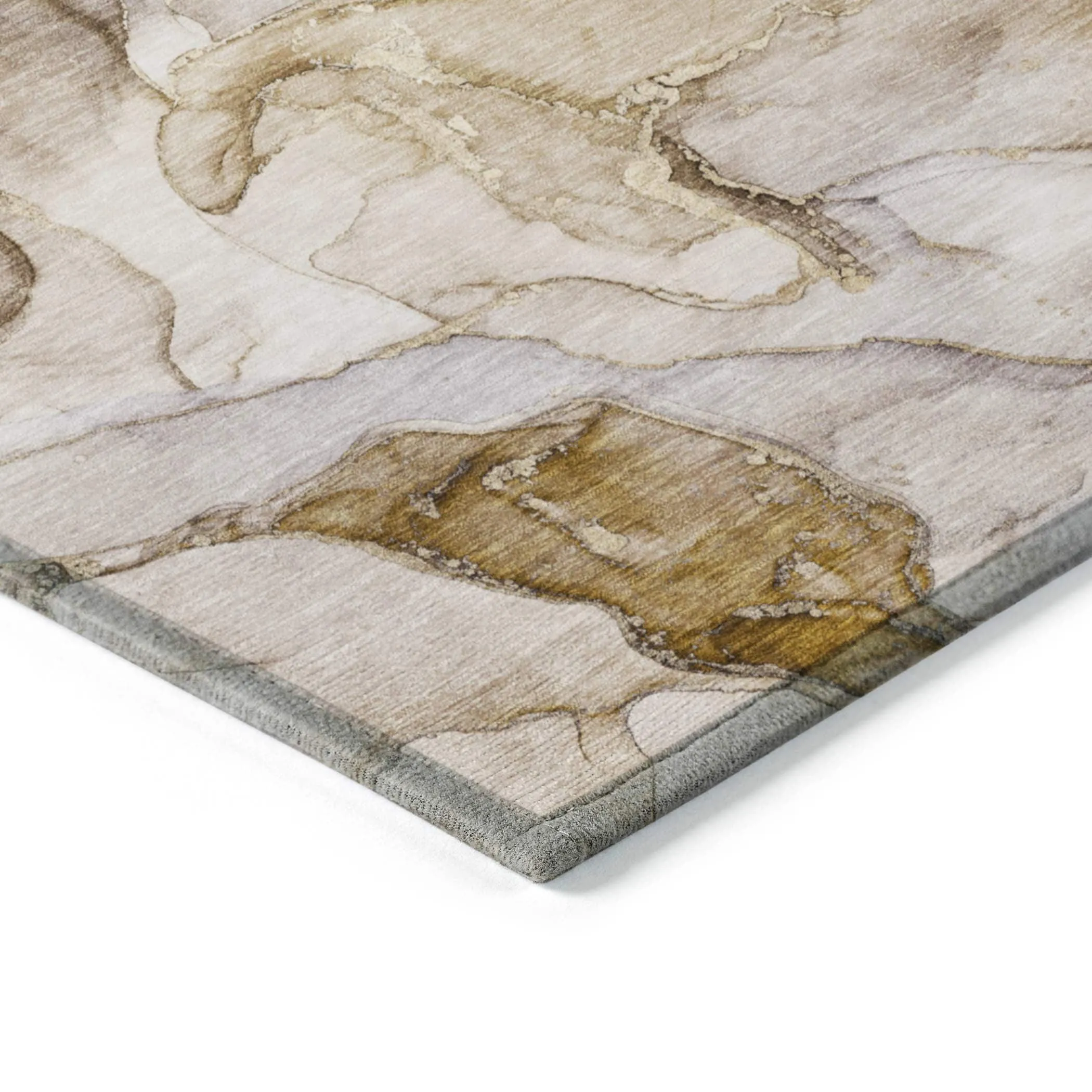 Machine Washable Indoor/ Outdoor Chantille Watercolor Rug