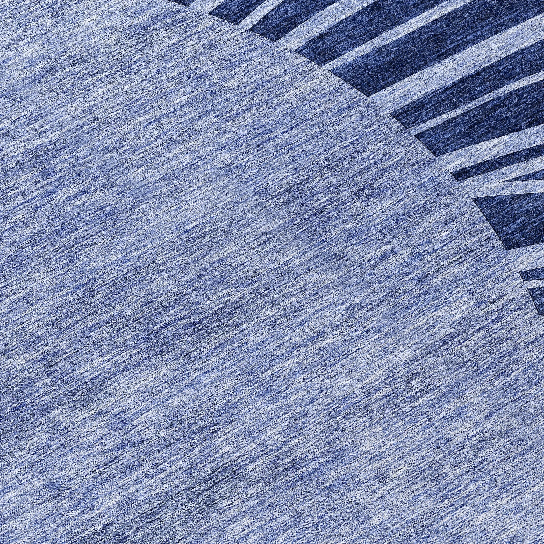 Machine Washable Indoor/ Outdoor ChantilleSunburst Modern Rug