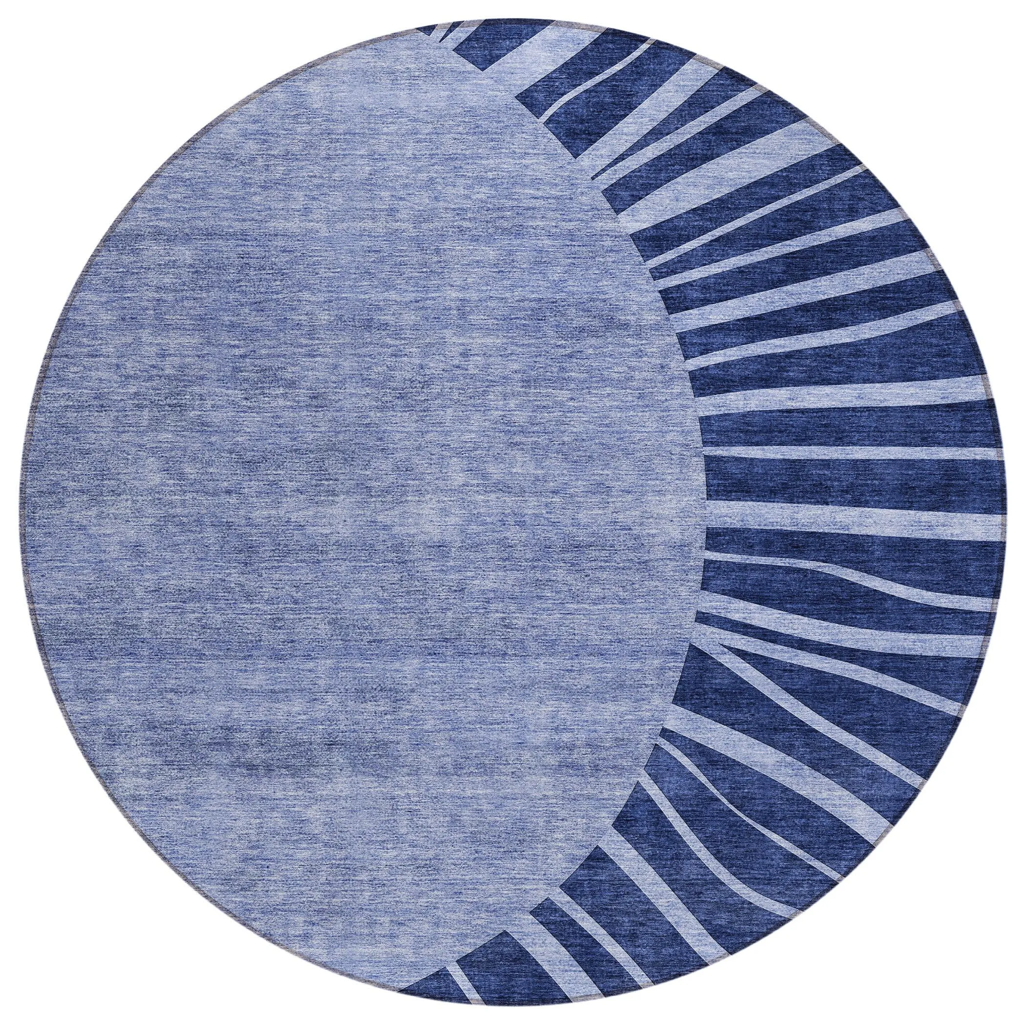 Machine Washable Indoor/ Outdoor ChantilleSunburst Modern Rug