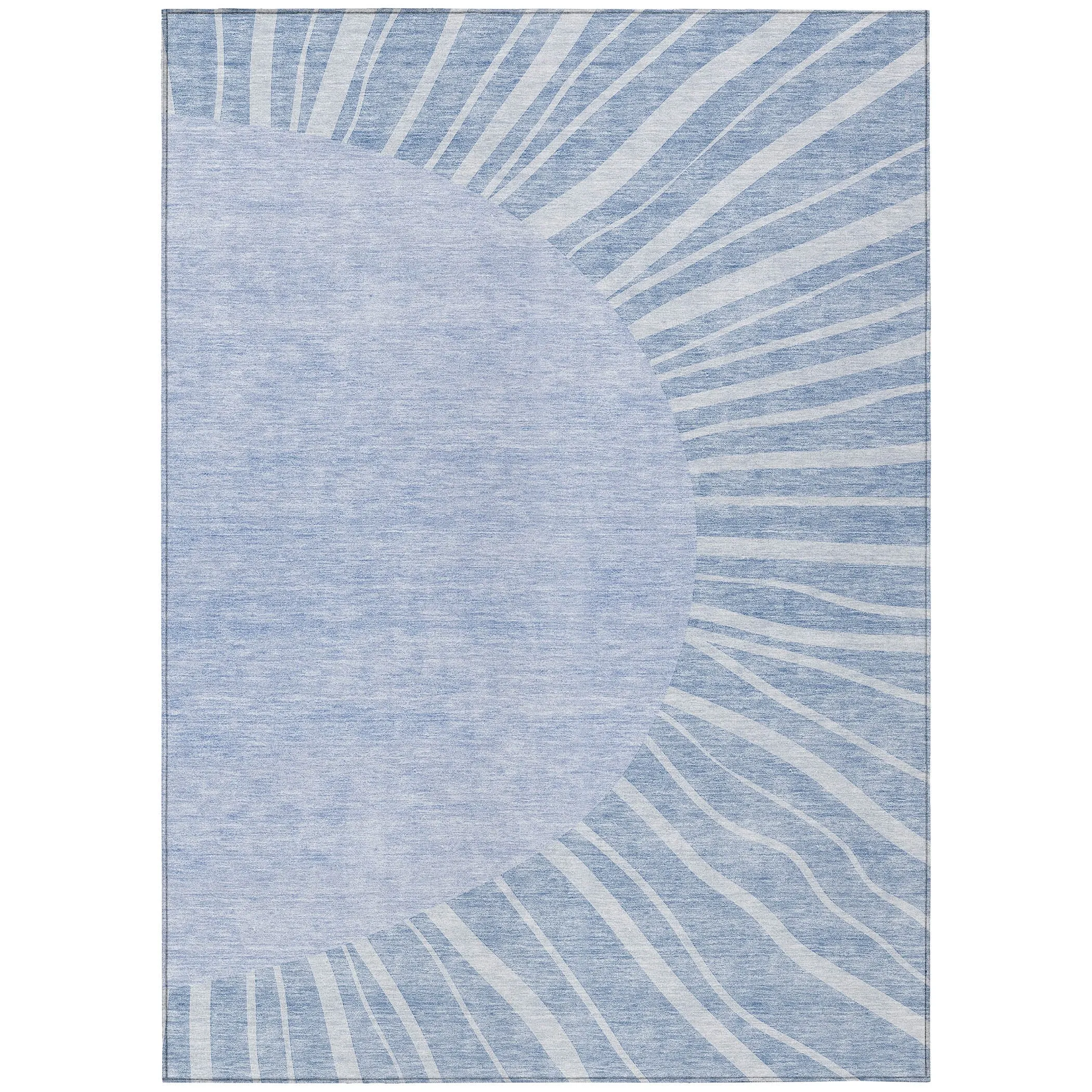 Machine Washable Indoor/ Outdoor ChantilleSunburst Modern Rug