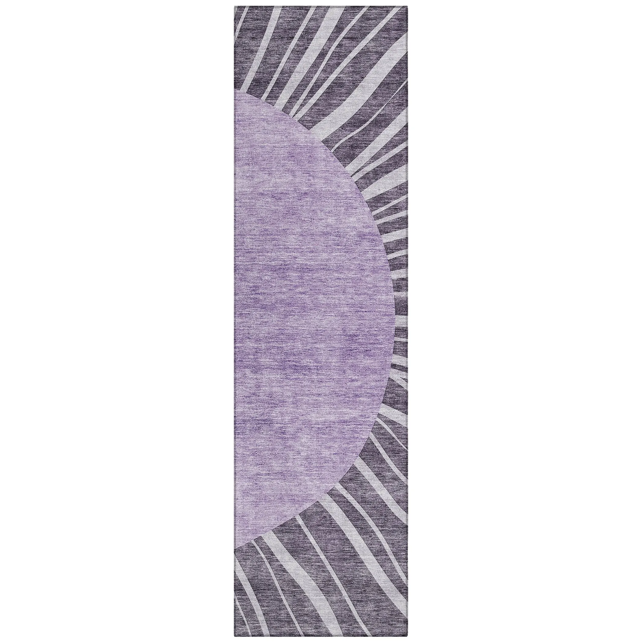 Machine Washable Indoor/ Outdoor ChantilleSunburst Modern Rug
