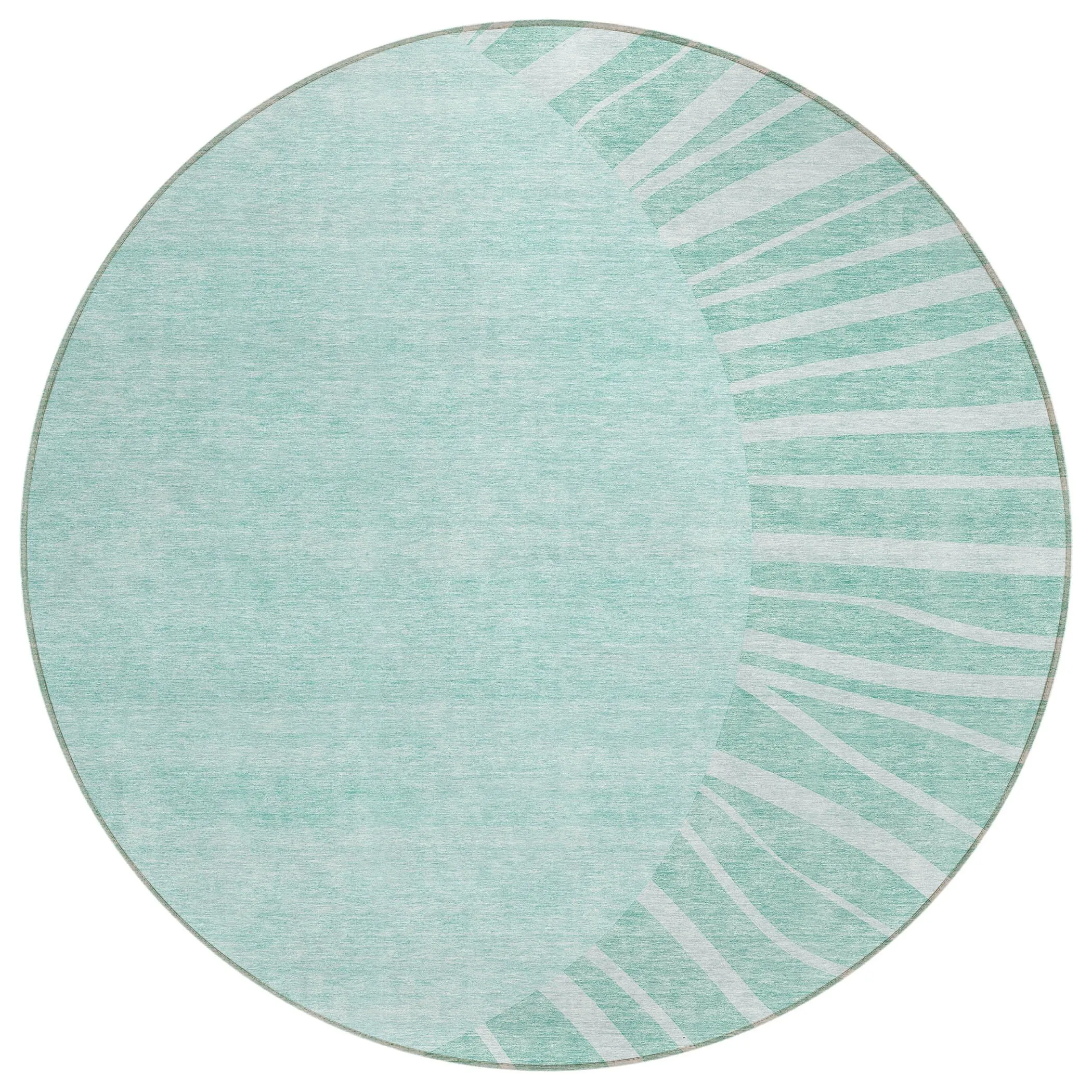 Machine Washable Indoor/ Outdoor ChantilleSunburst Modern Rug
