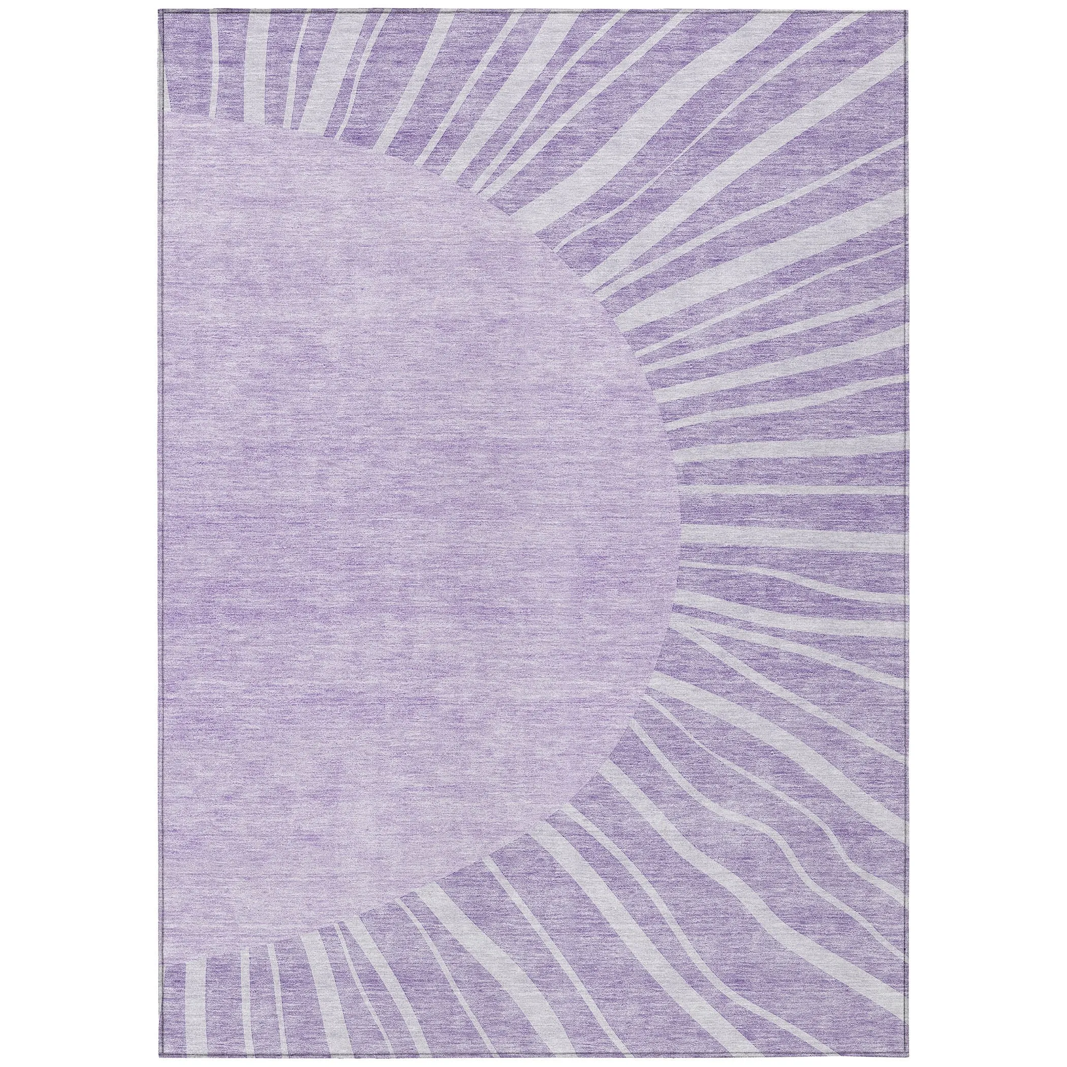 Machine Washable Indoor/ Outdoor ChantilleSunburst Modern Rug