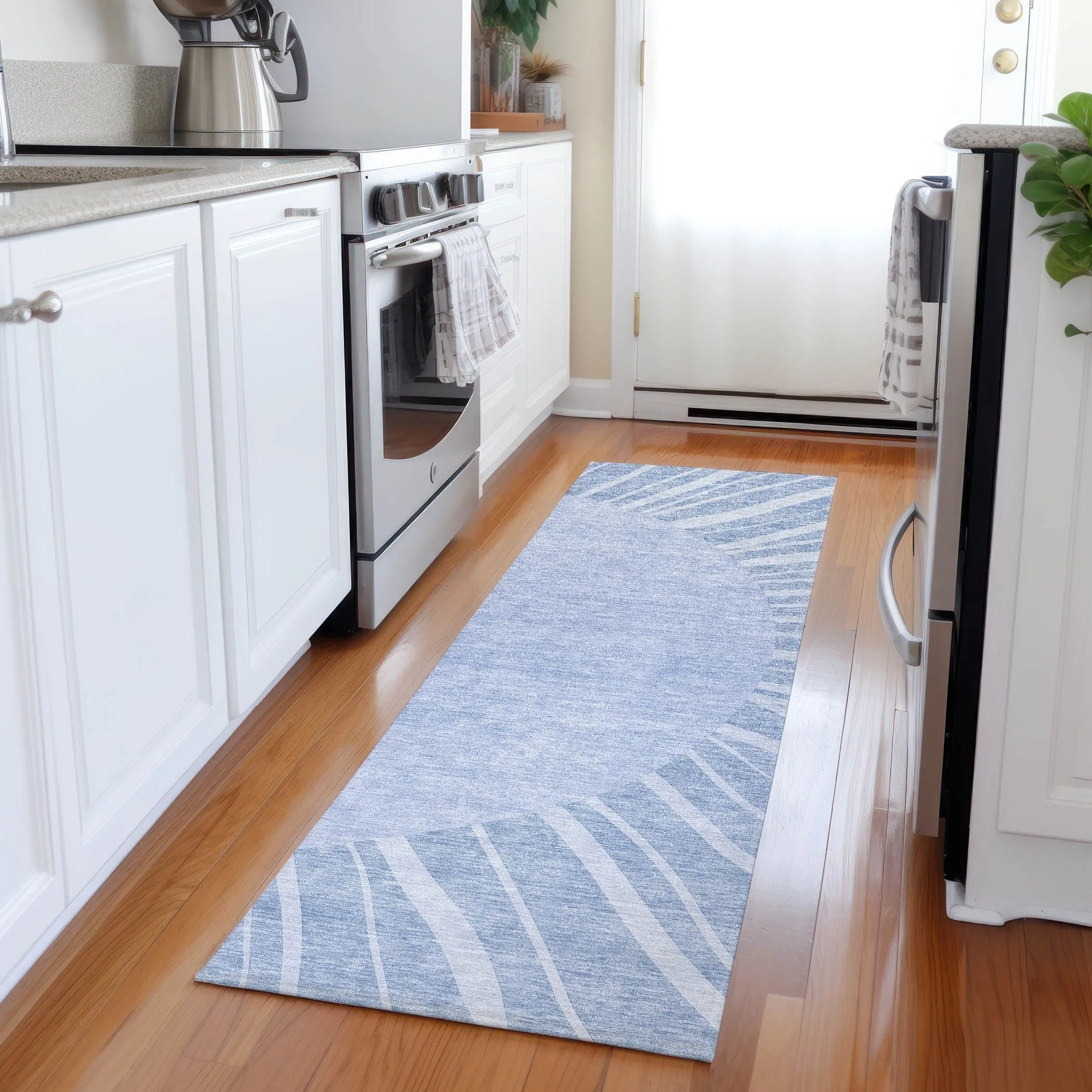 Machine Washable Indoor/ Outdoor ChantilleSunburst Modern Rug