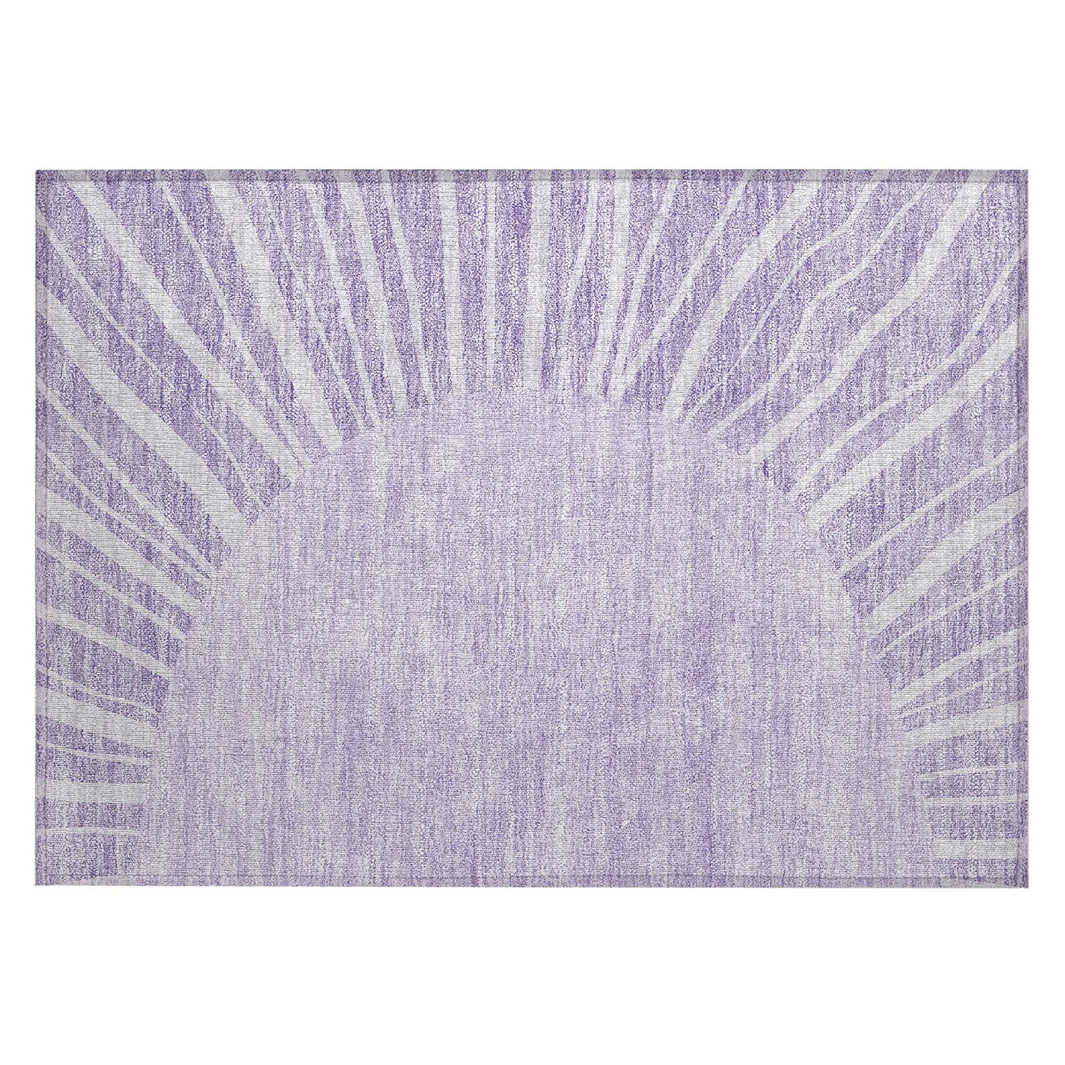 Machine Washable Indoor/ Outdoor ChantilleSunburst Modern Rug