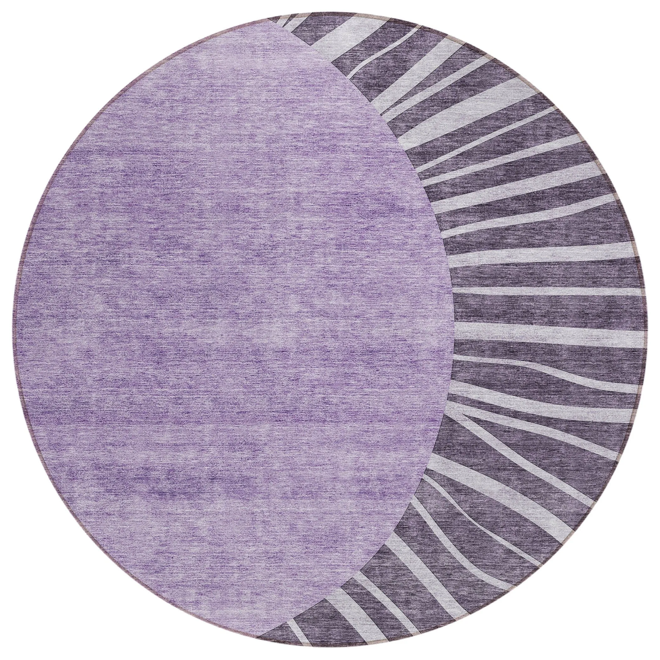 Machine Washable Indoor/ Outdoor ChantilleSunburst Modern Rug