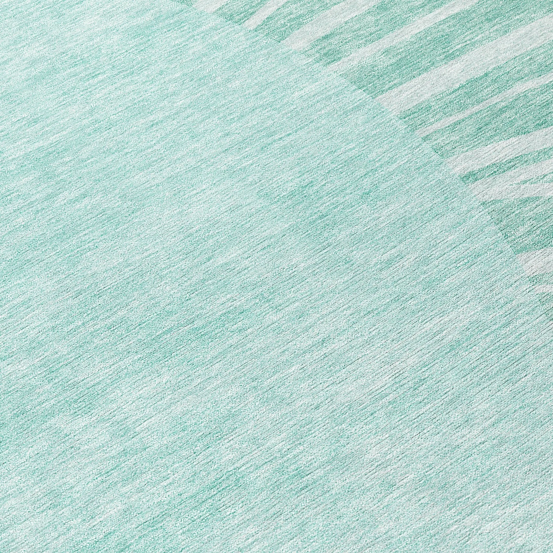 Machine Washable Indoor/ Outdoor ChantilleSunburst Modern Rug