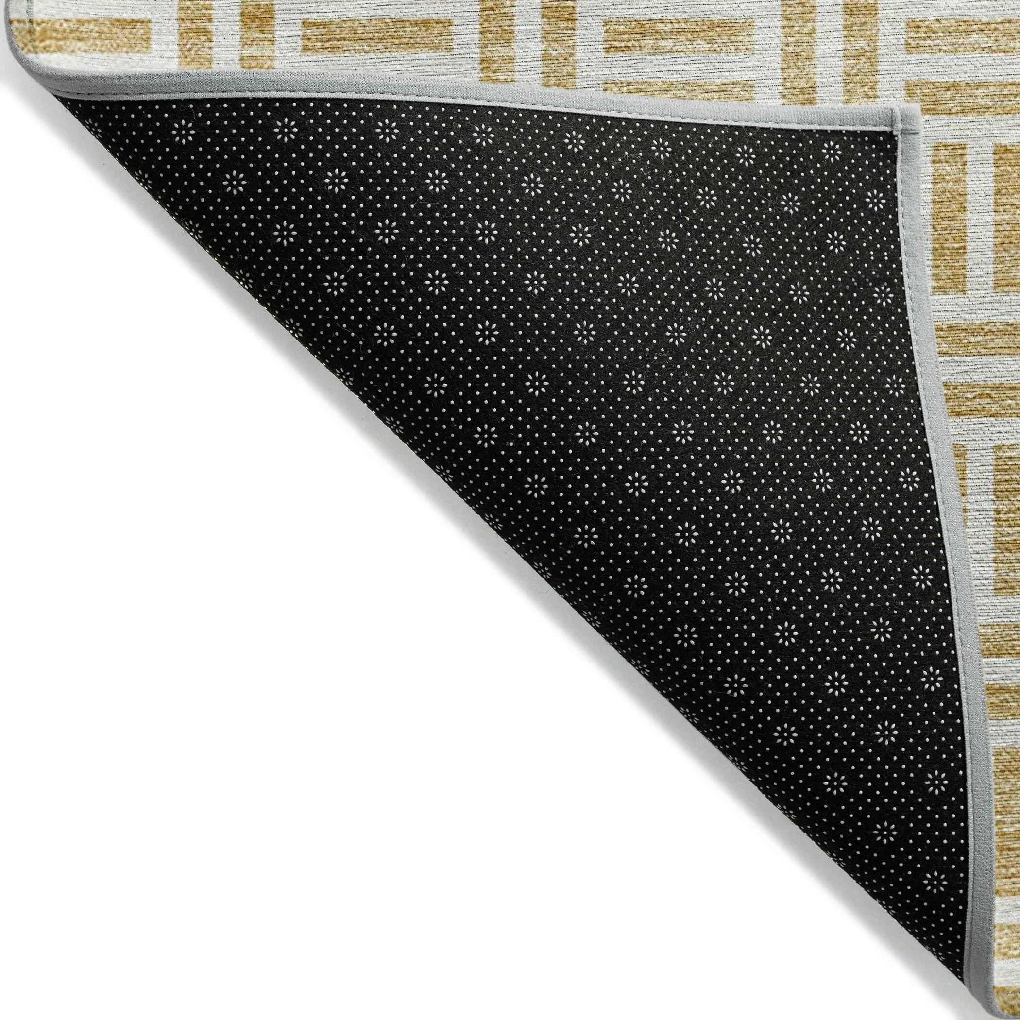 Machine Washable Indoor/ Outdoor Contemporary Basketweave Chantille Rug
