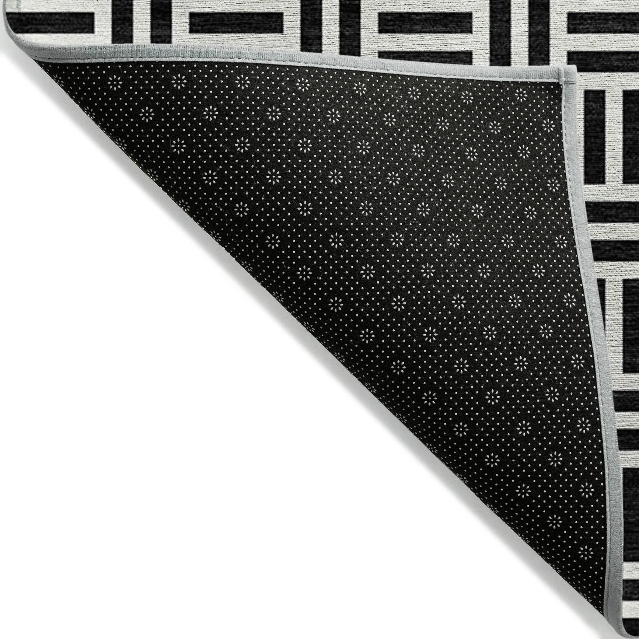 Machine Washable Indoor/ Outdoor Contemporary Basketweave Chantille Rug