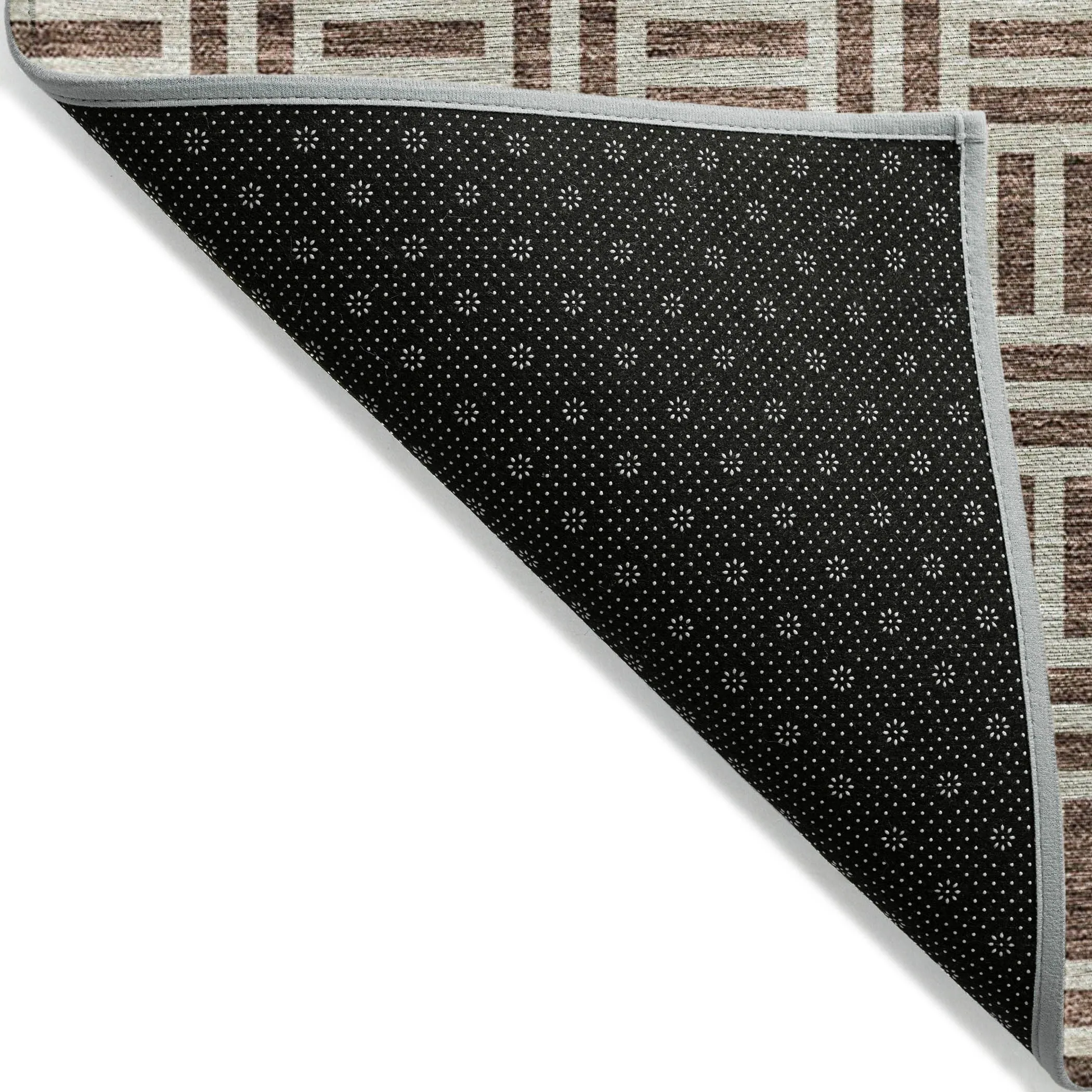 Machine Washable Indoor/ Outdoor Contemporary Basketweave Chantille Rug