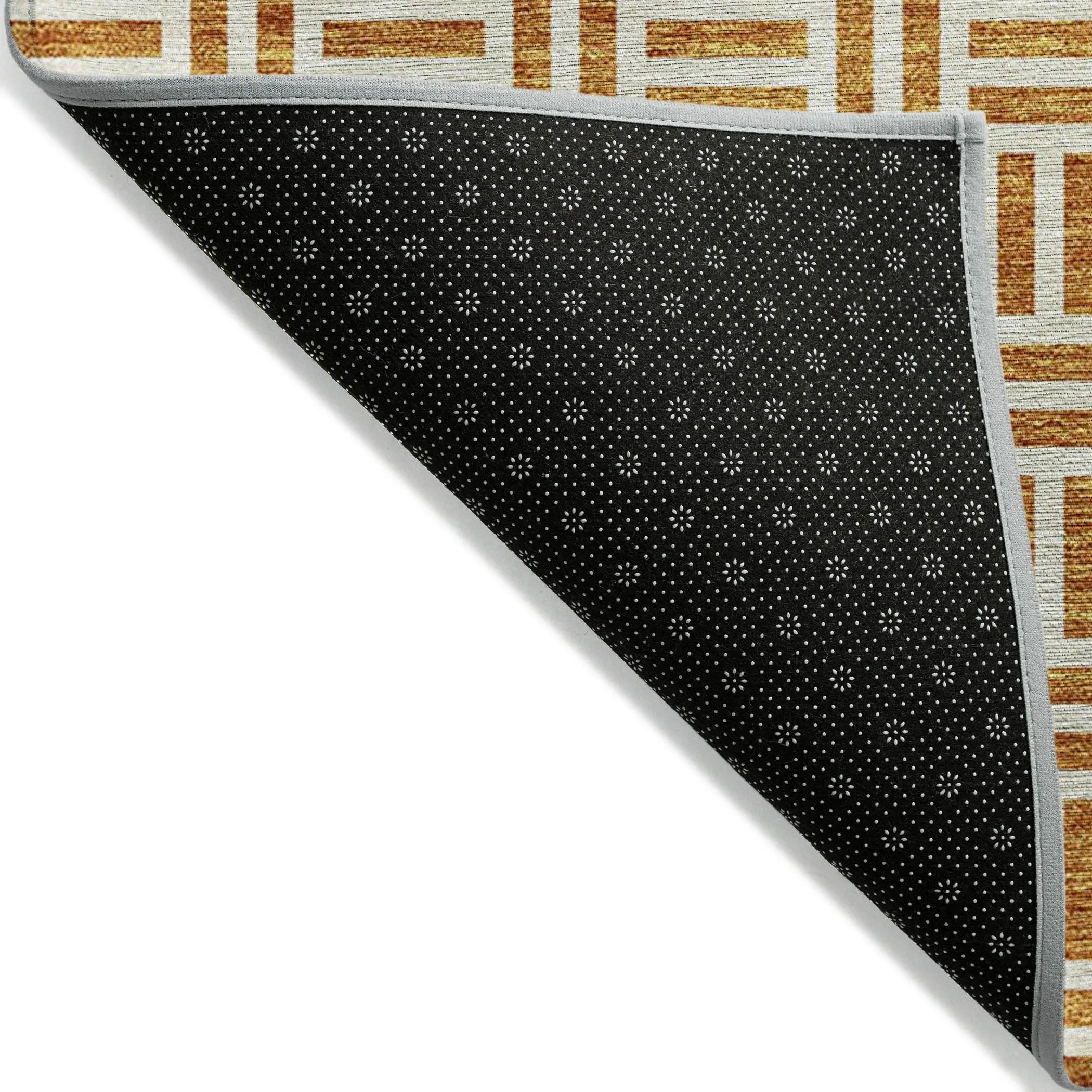 Machine Washable Indoor/ Outdoor Contemporary Basketweave Chantille Rug