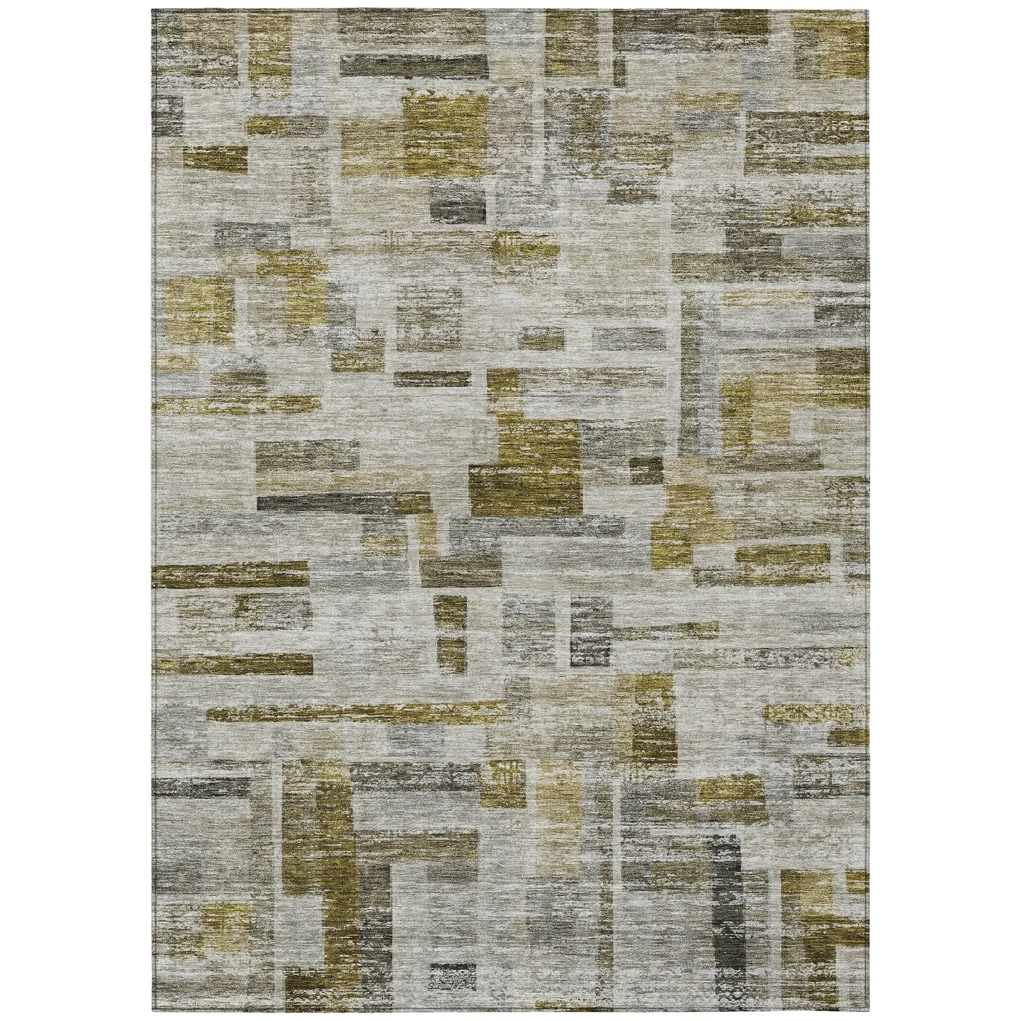 Machine Washable Indoor/ Outdoor Contemporary Chantille Rug
