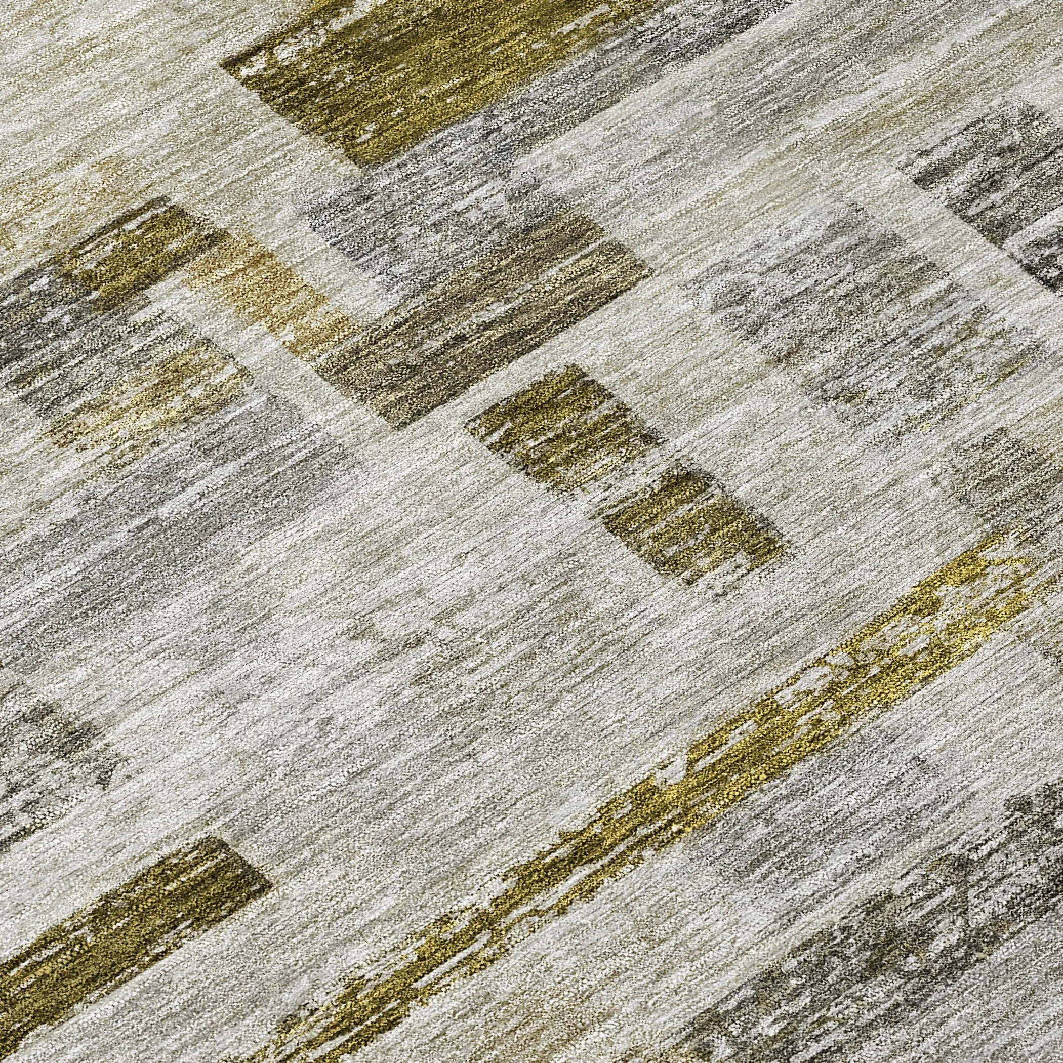 Machine Washable Indoor/ Outdoor Contemporary Chantille Rug