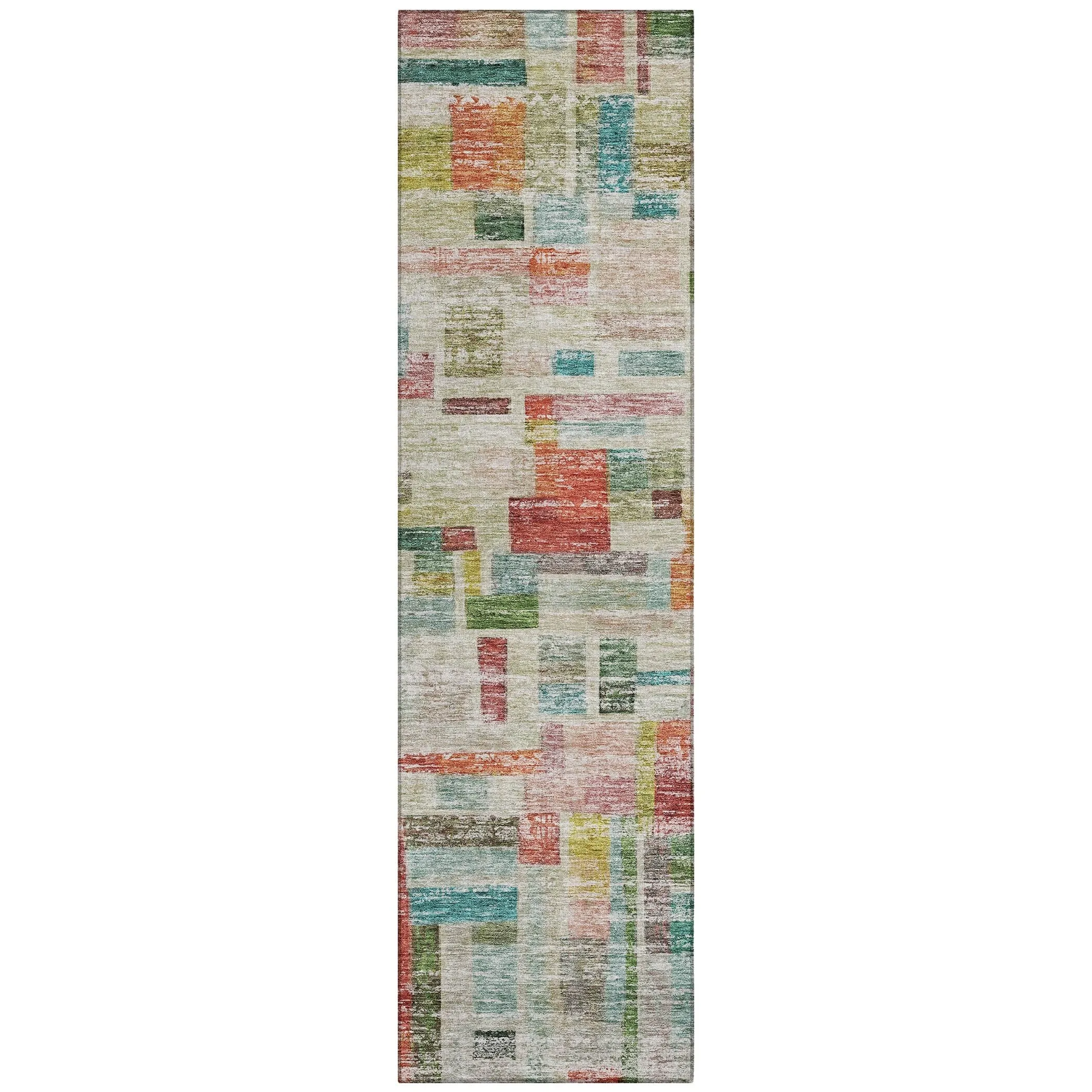 Machine Washable Indoor/ Outdoor Contemporary Chantille Rug