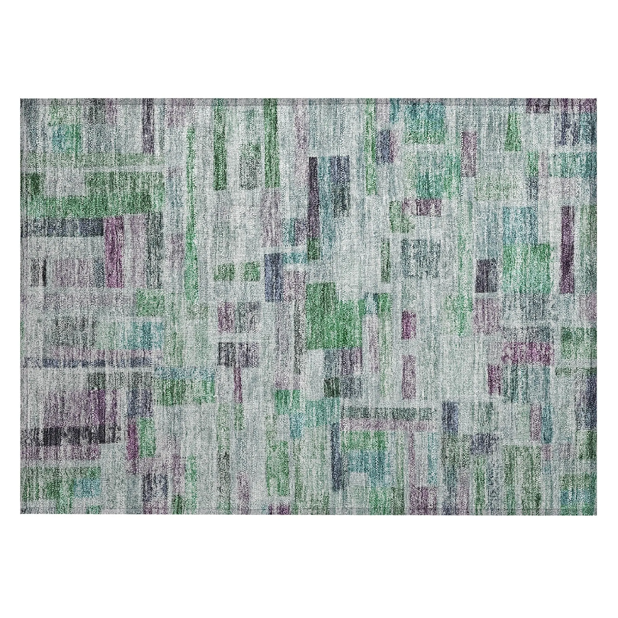 Machine Washable Indoor/ Outdoor Contemporary Chantille Rug
