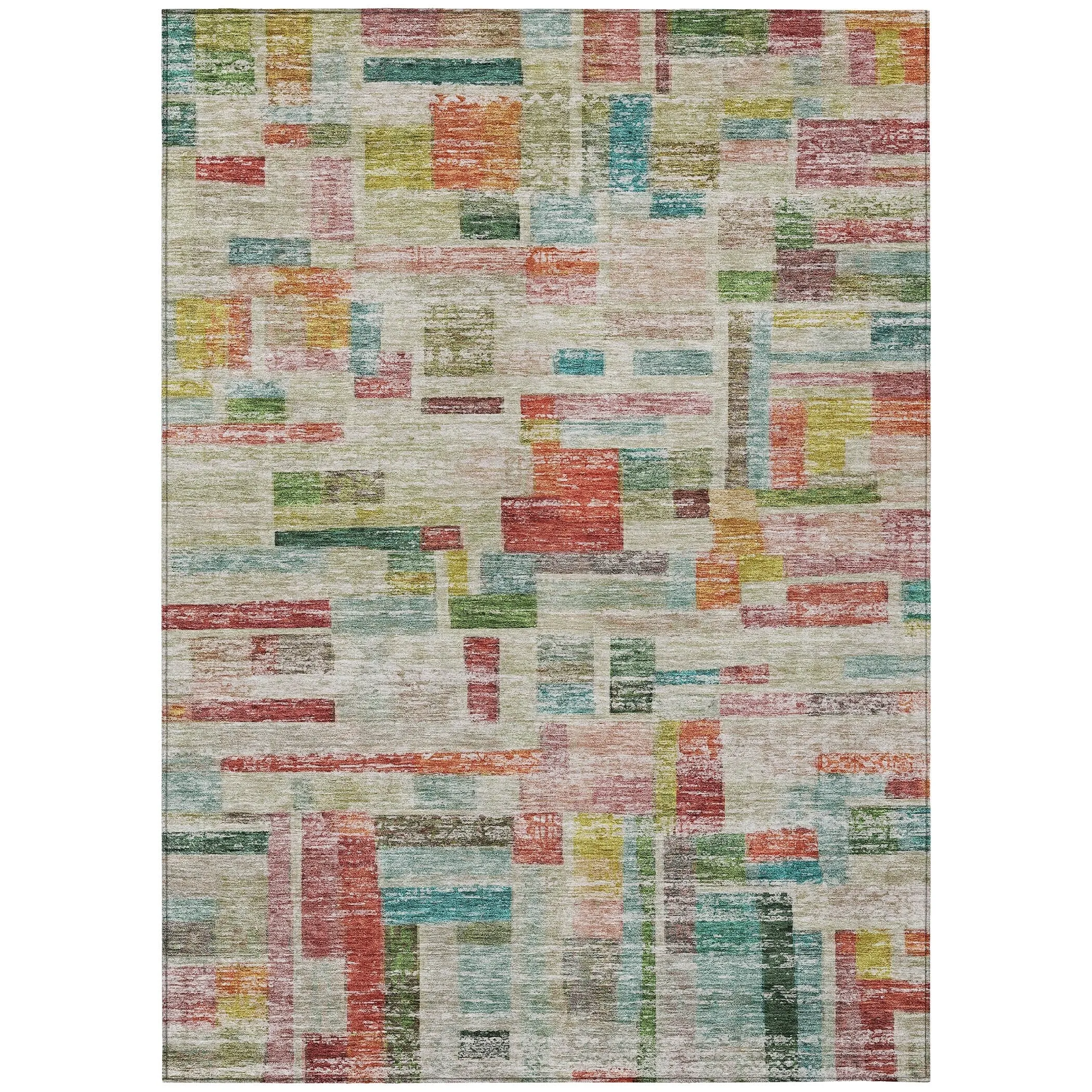 Machine Washable Indoor/ Outdoor Contemporary Chantille Rug