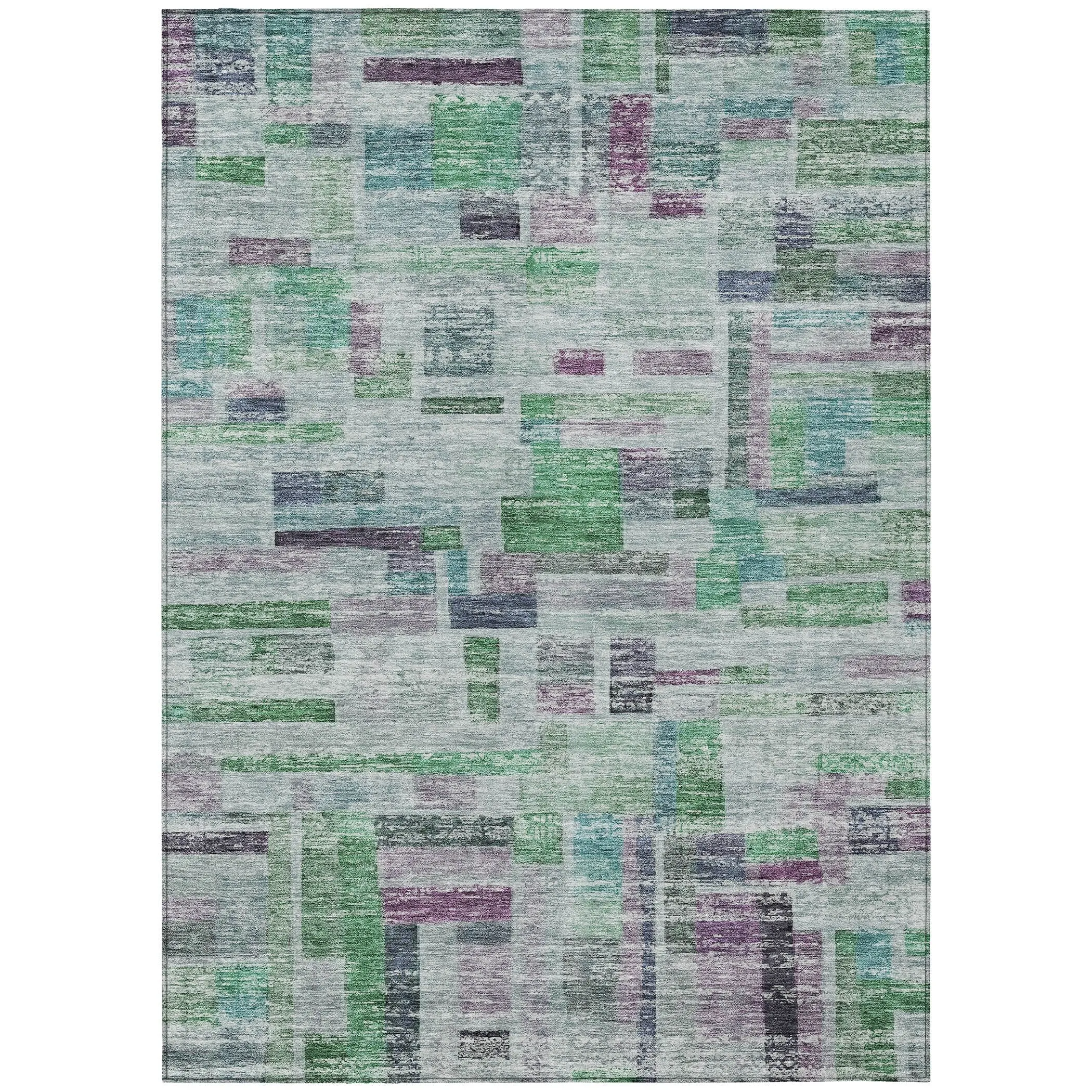 Machine Washable Indoor/ Outdoor Contemporary Chantille Rug