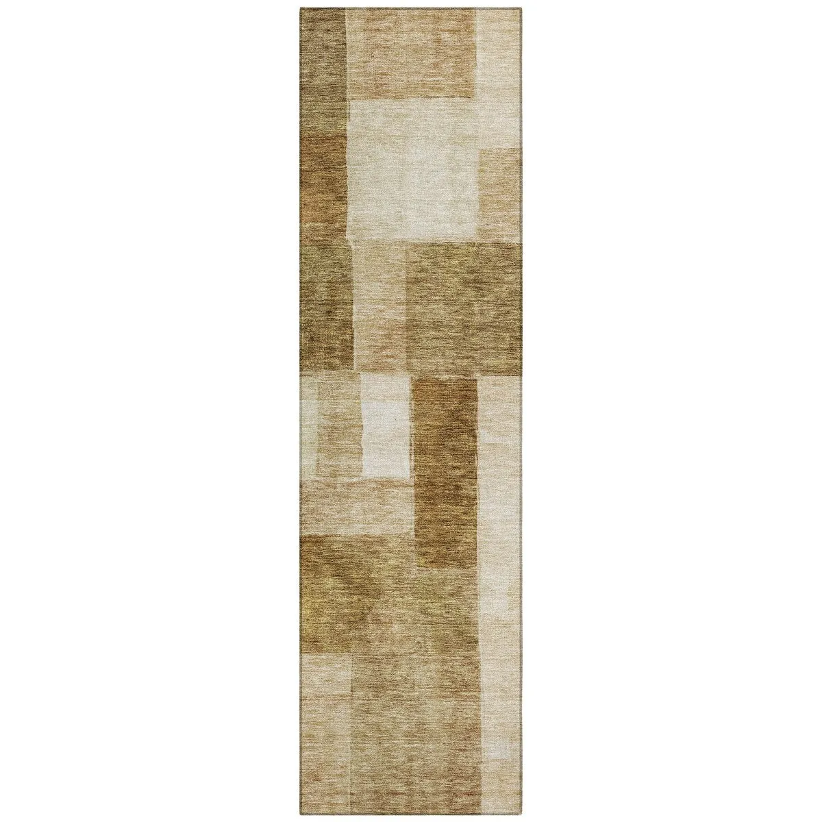 Machine Washable Indoor/ Outdoor Contemporary Geo Chantille Rug