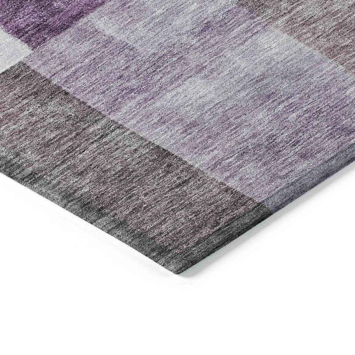 Machine Washable Indoor/ Outdoor Contemporary Geo Chantille Rug