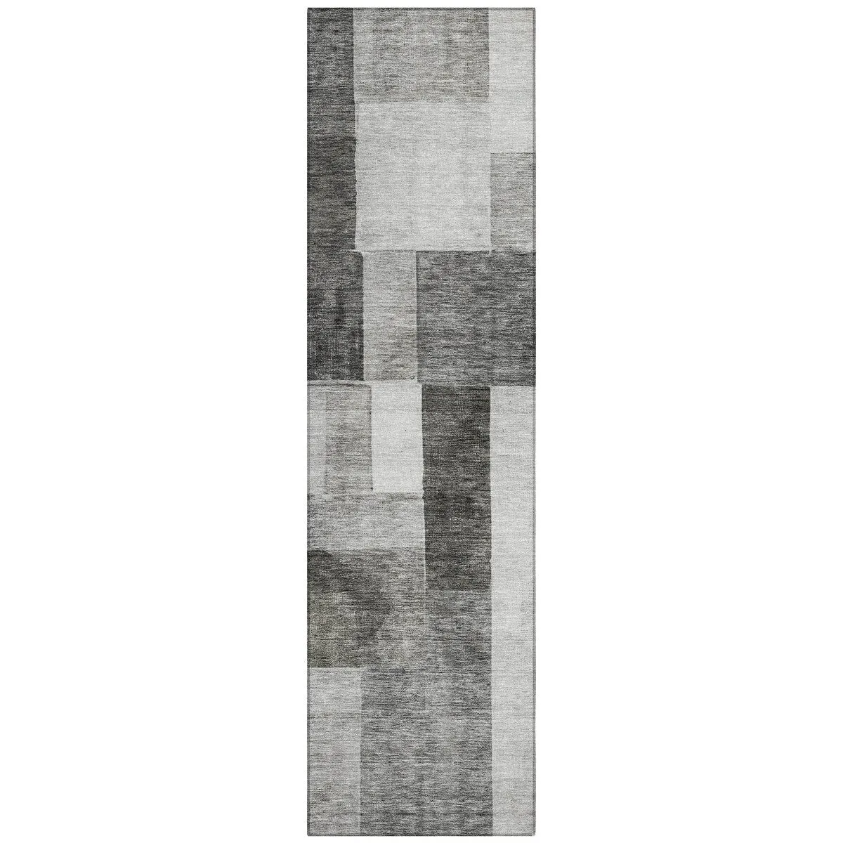Machine Washable Indoor/ Outdoor Contemporary Geo Chantille Rug