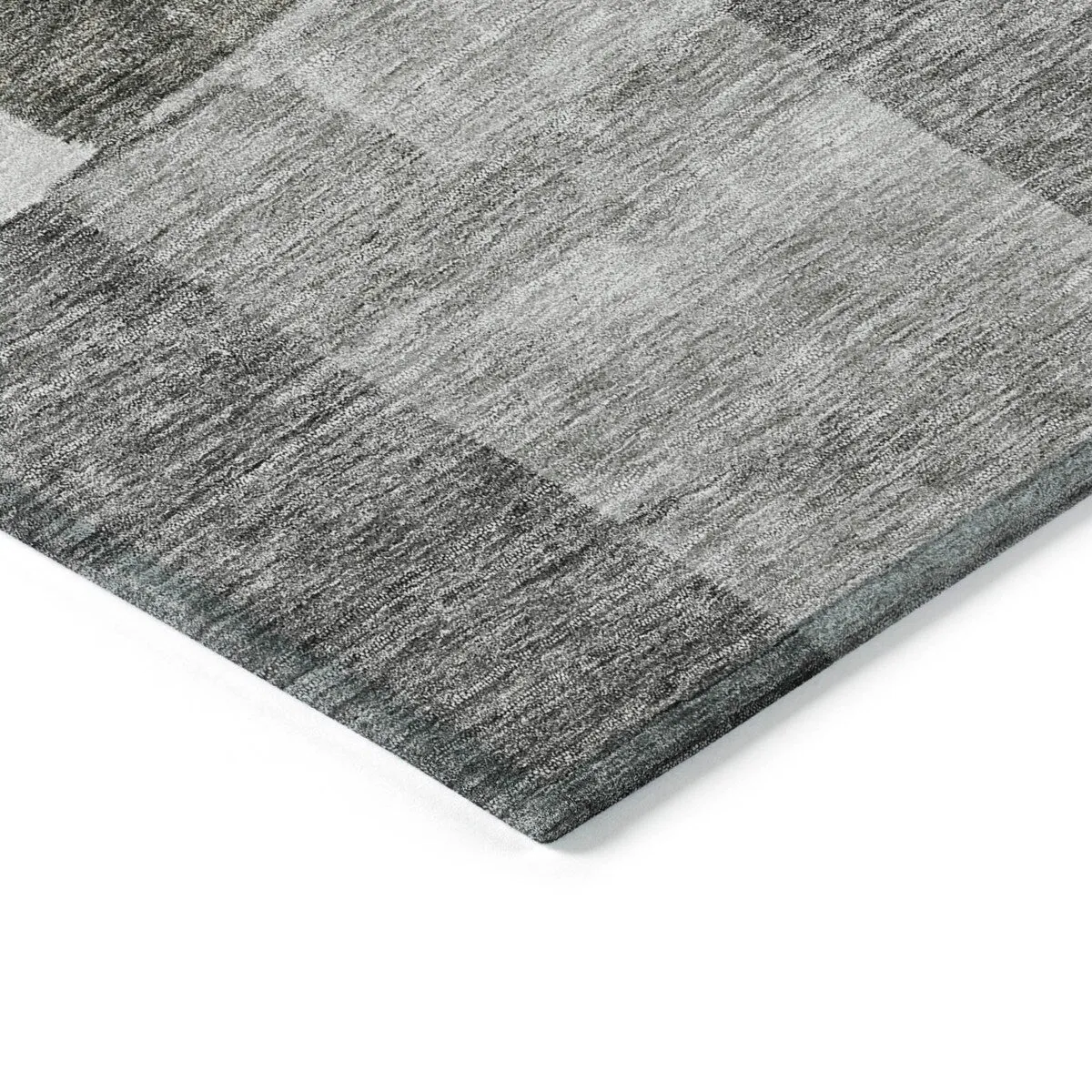 Machine Washable Indoor/ Outdoor Contemporary Geo Chantille Rug