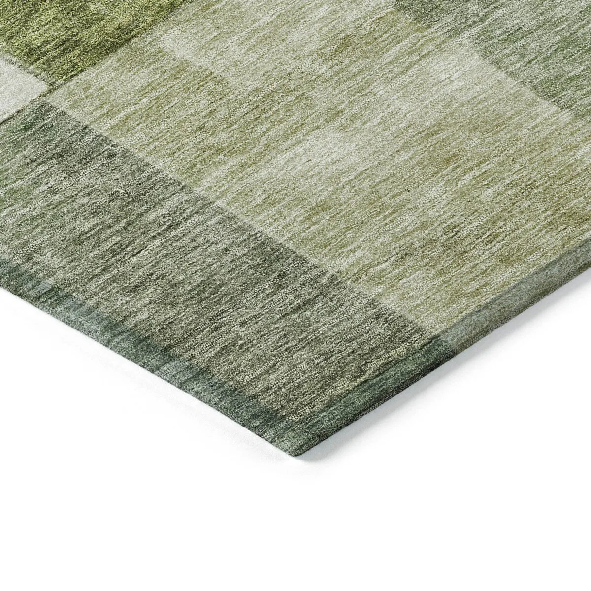Machine Washable Indoor/ Outdoor Contemporary Geo Chantille Rug