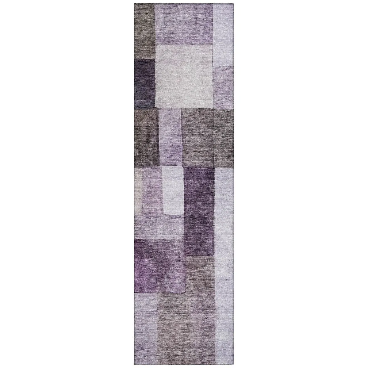 Machine Washable Indoor/ Outdoor Contemporary Geo Chantille Rug