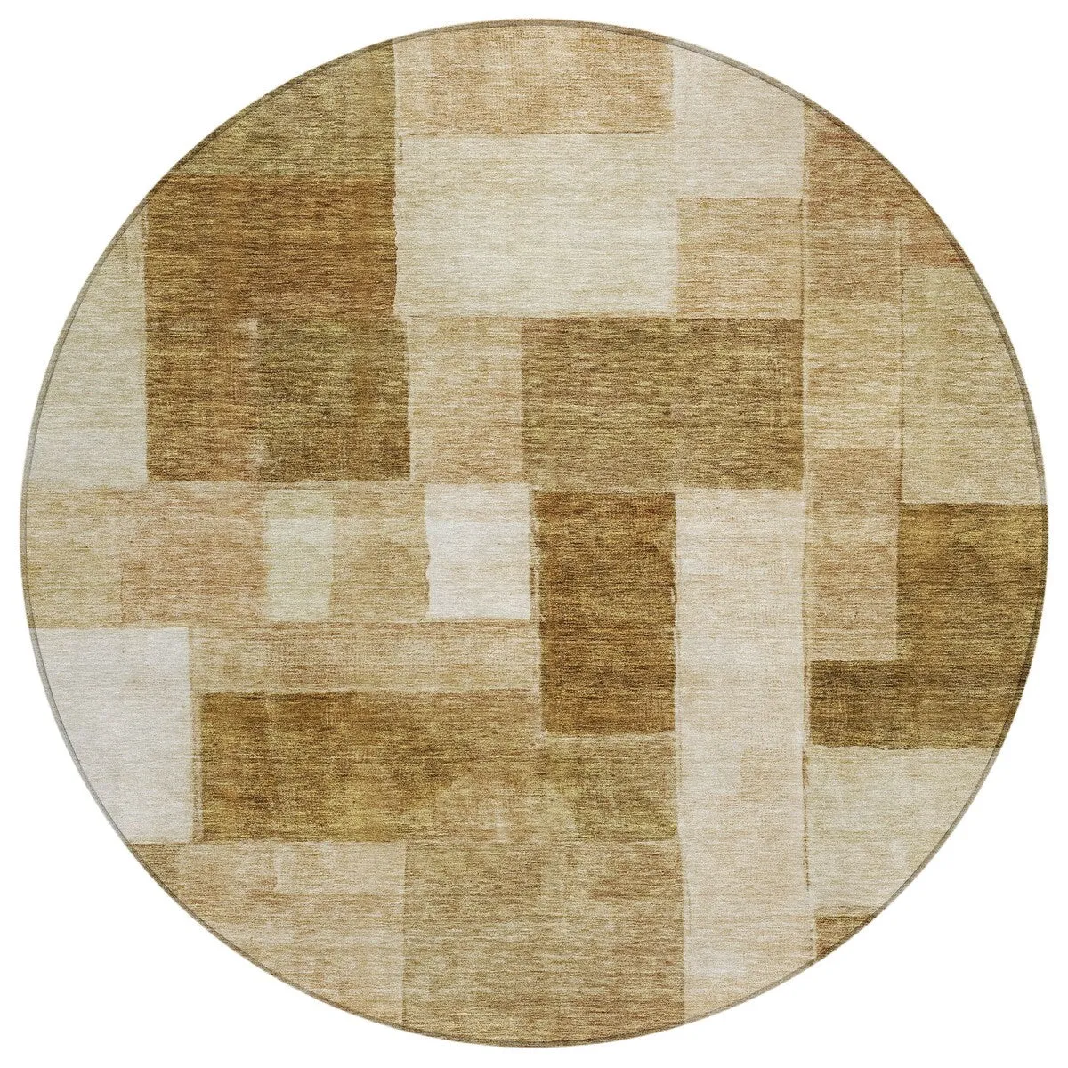 Machine Washable Indoor/ Outdoor Contemporary Geo Chantille Rug