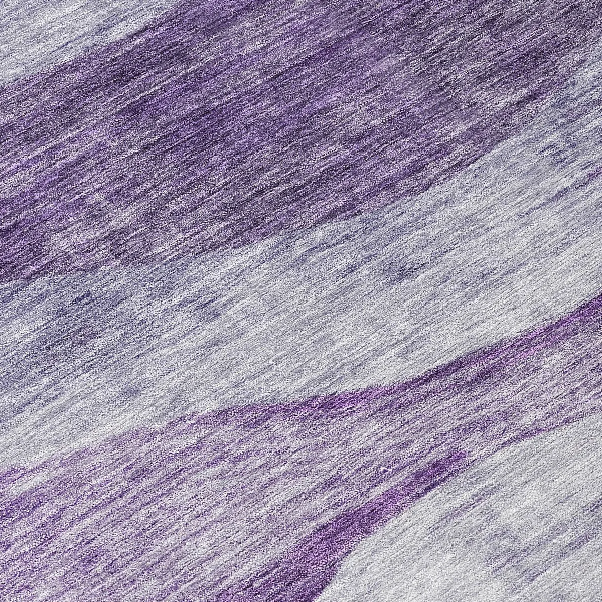 Machine Washable Indoor/ Outdoor Contemporary Waves Chantille Rug