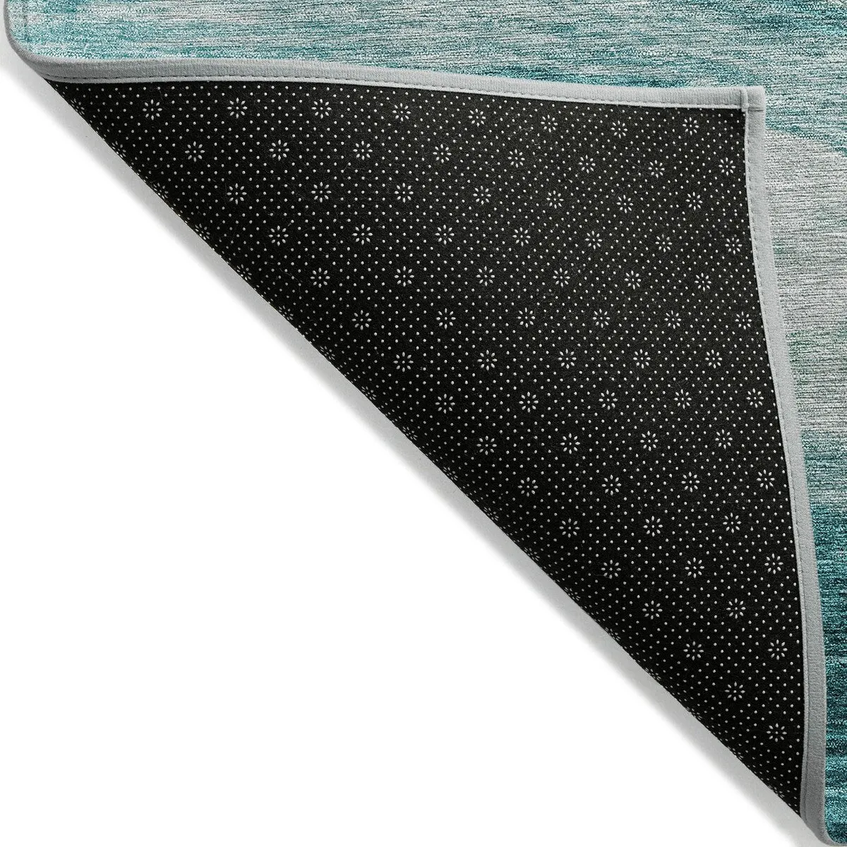 Machine Washable Indoor/ Outdoor Contemporary Waves Chantille Rug
