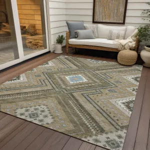 Machine Washable Indoor/ Outdoor Global Boho Chantille Rug
