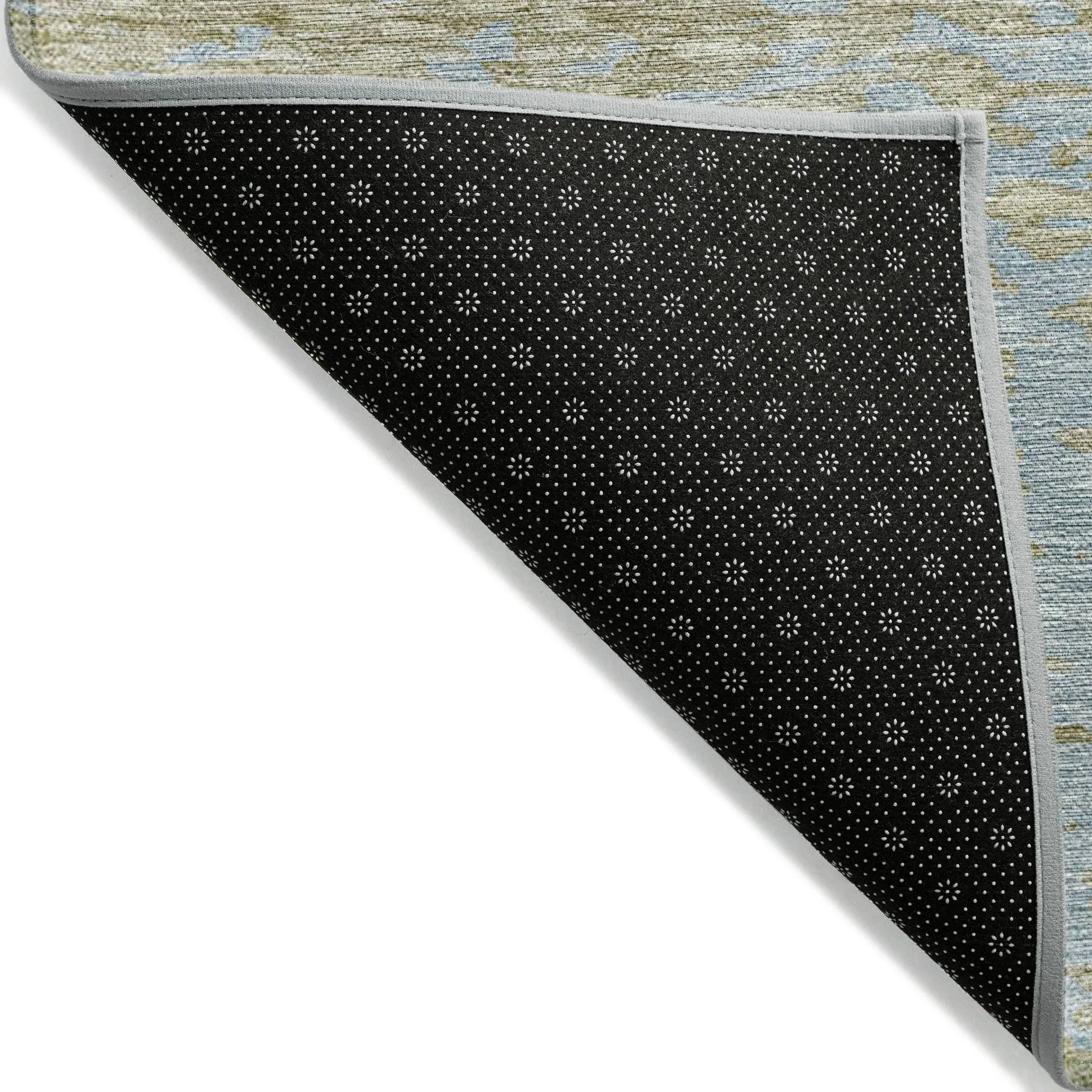 Machine Washable Indoor/ Outdoor Modern Abstract Chantille Rug