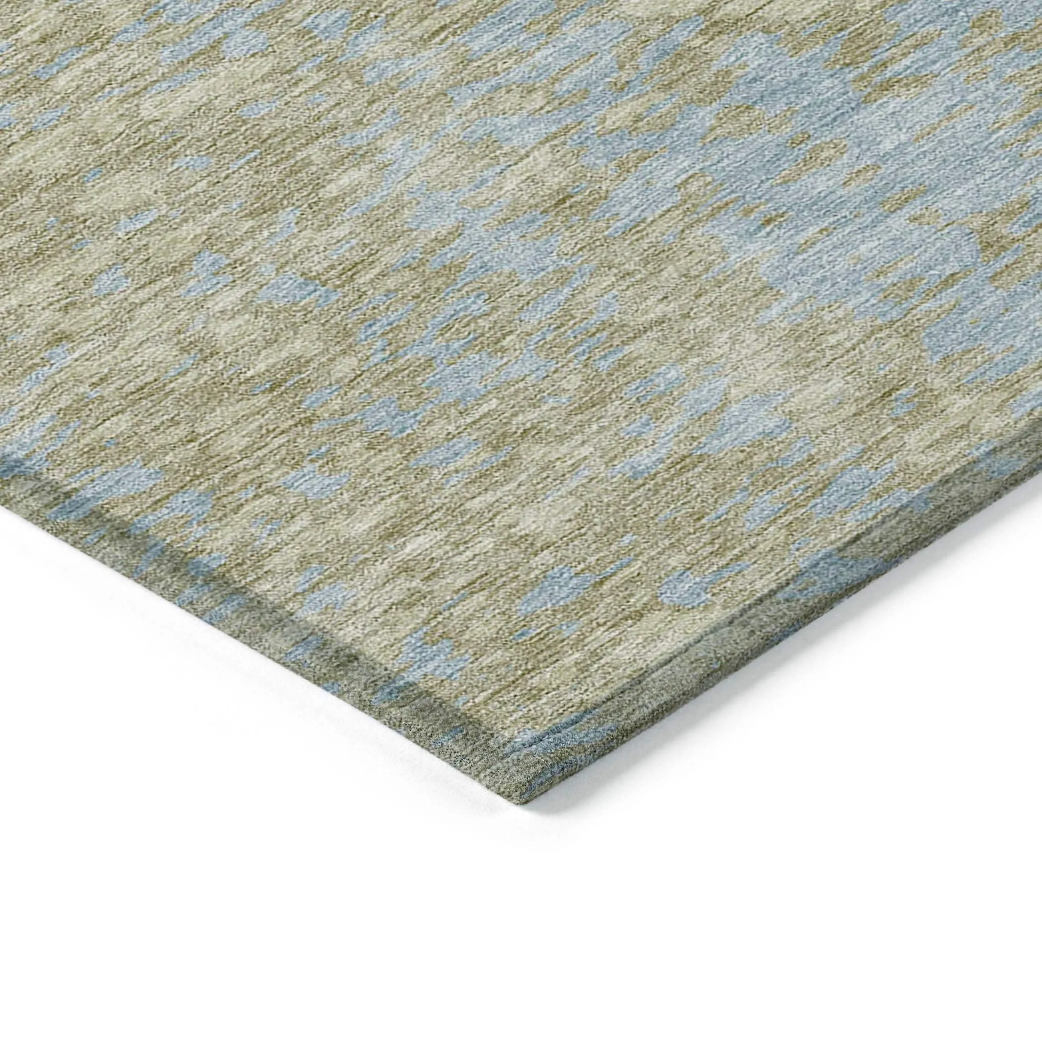 Machine Washable Indoor/ Outdoor Modern Abstract Chantille Rug