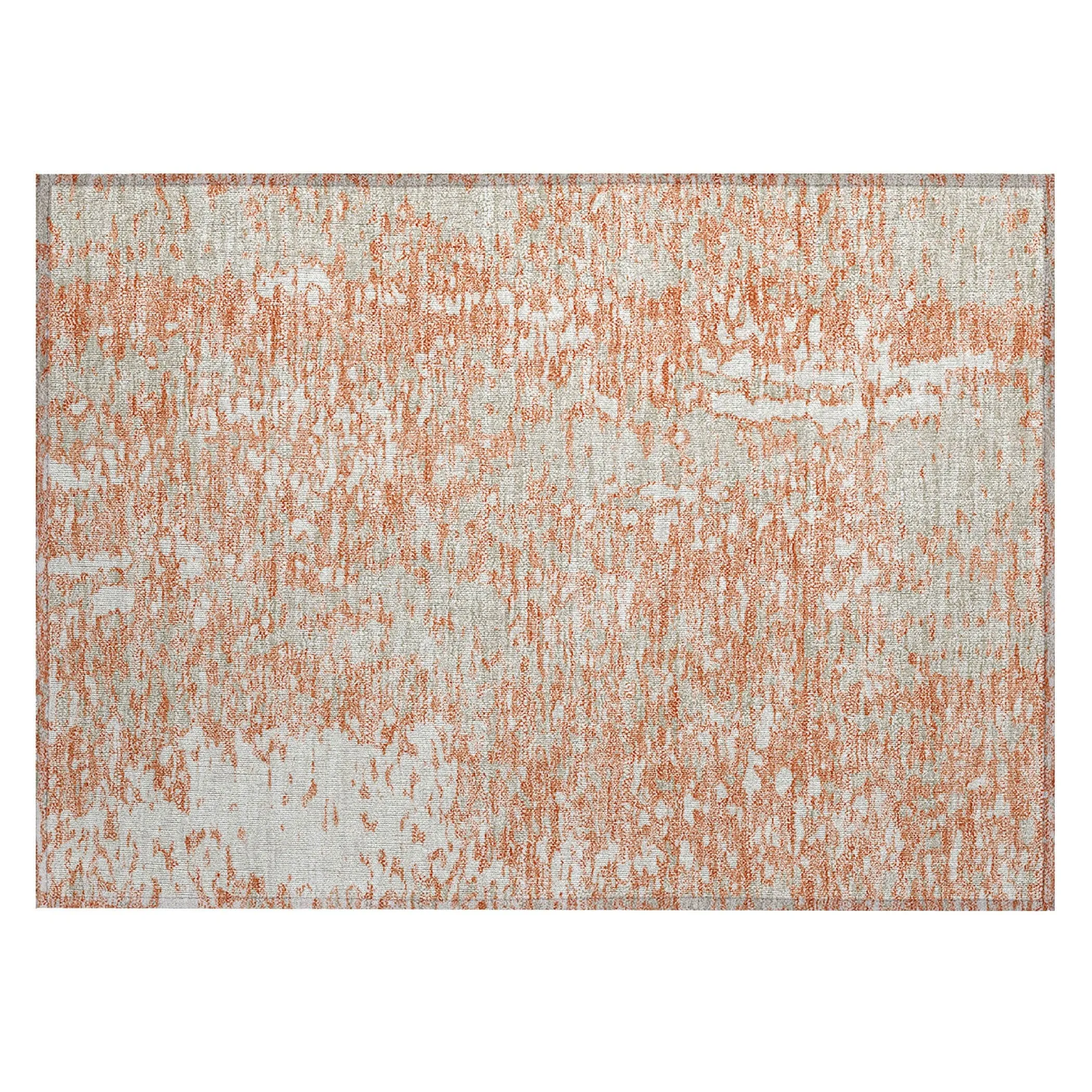 Machine Washable Indoor/ Outdoor Modern Abstract Chantille Rug