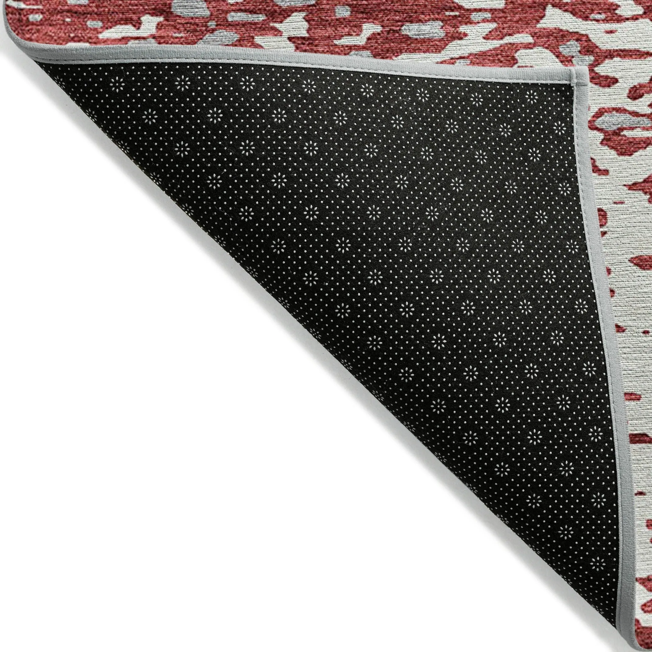 Machine Washable Indoor/ Outdoor Modern Abstract Chantille Rug