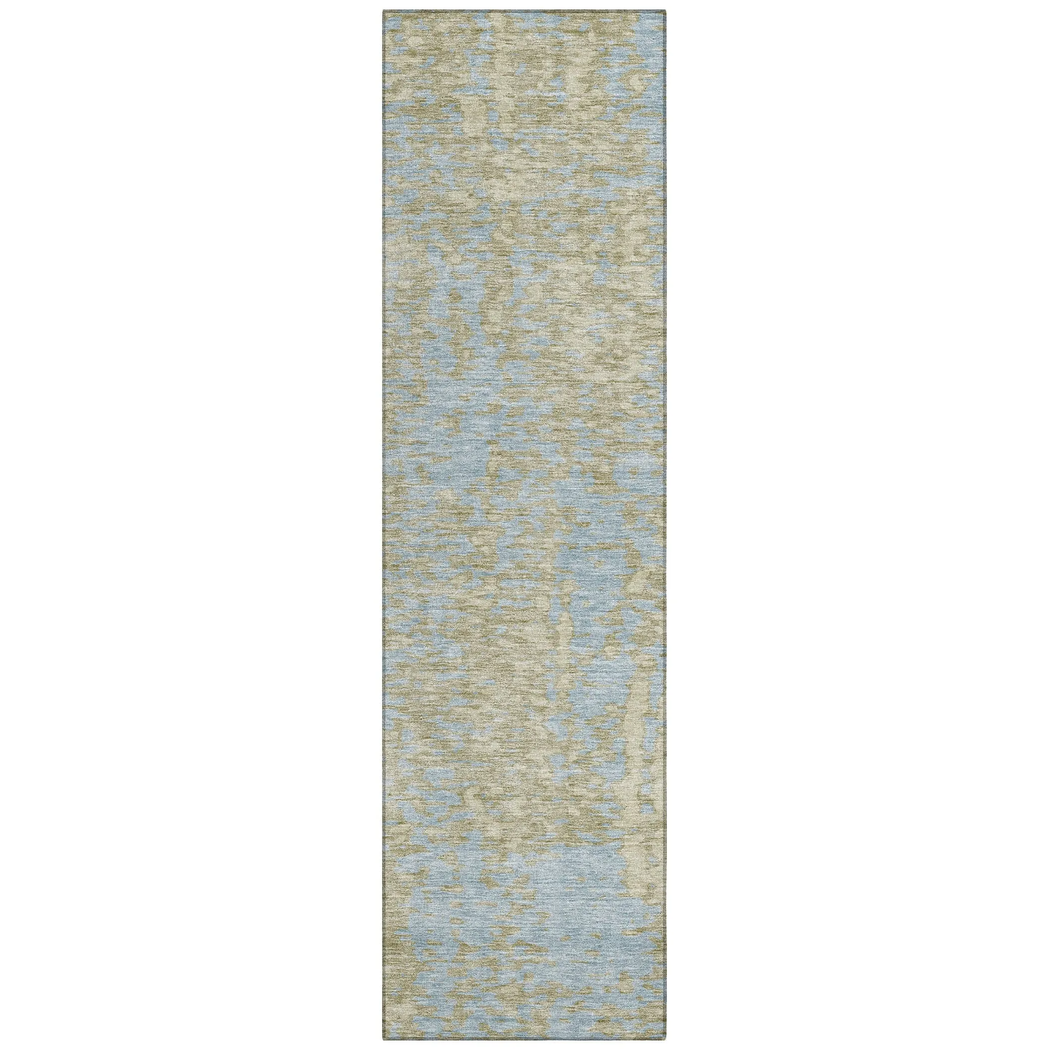 Machine Washable Indoor/ Outdoor Modern Abstract Chantille Rug