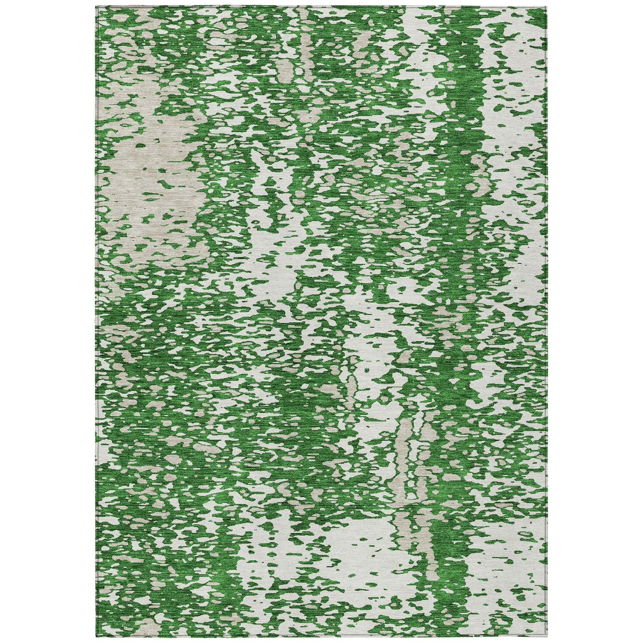Machine Washable Indoor/ Outdoor Modern Abstract Chantille Rug