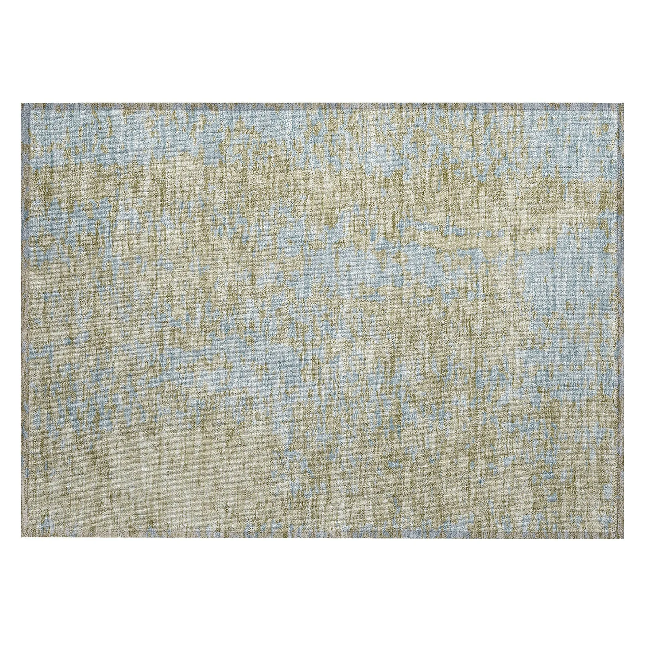 Machine Washable Indoor/ Outdoor Modern Abstract Chantille Rug