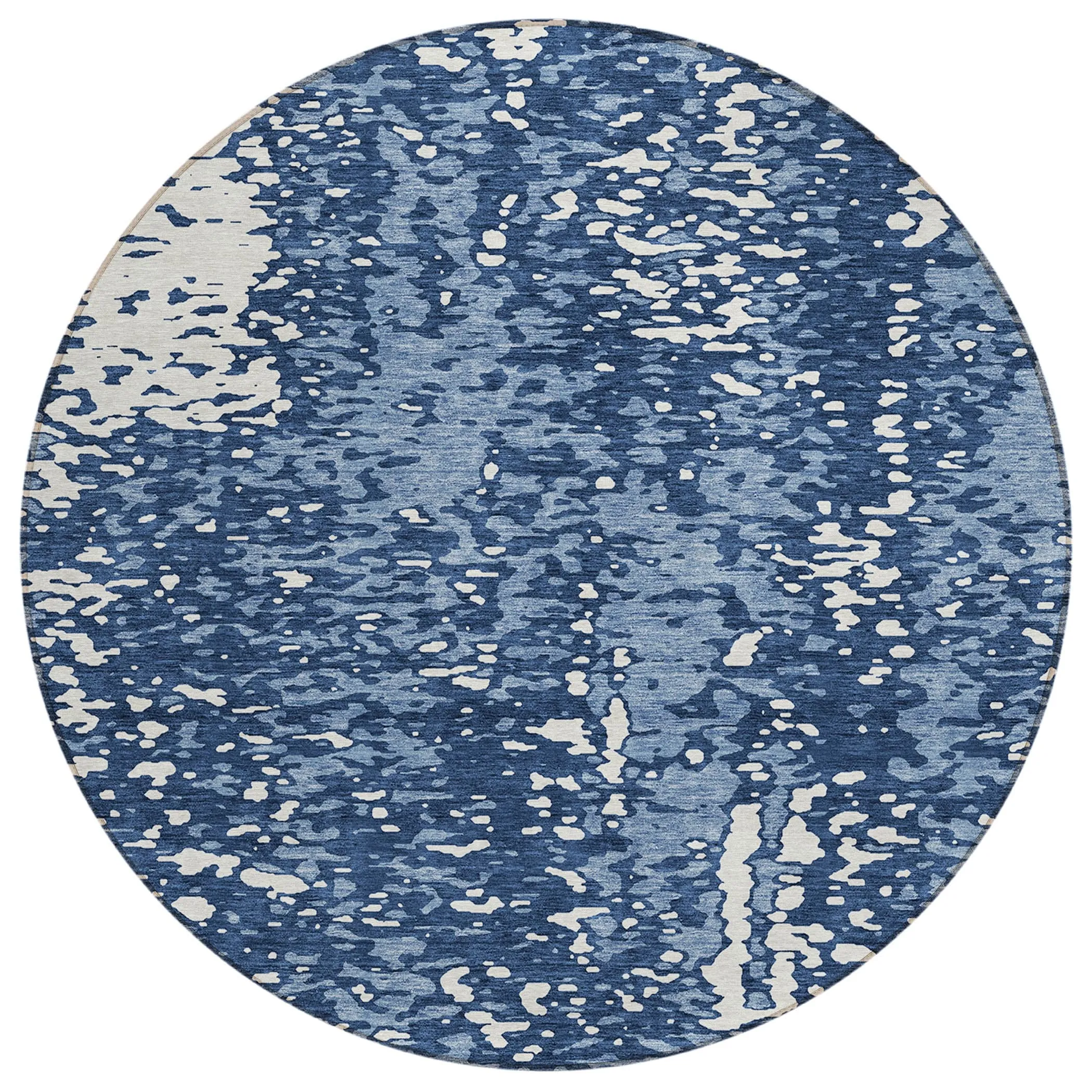 Machine Washable Indoor/ Outdoor Modern Abstract Chantille Rug