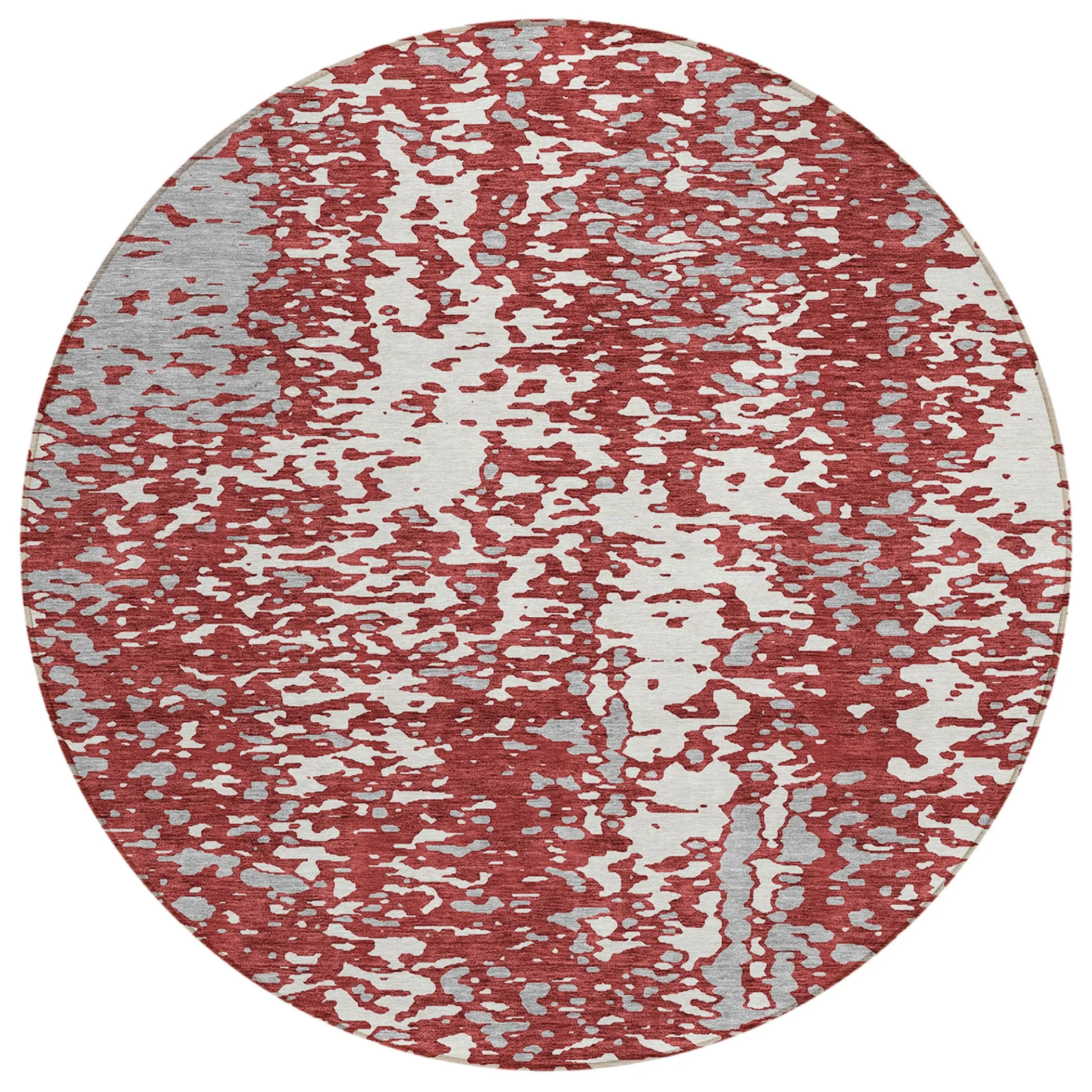 Machine Washable Indoor/ Outdoor Modern Abstract Chantille Rug